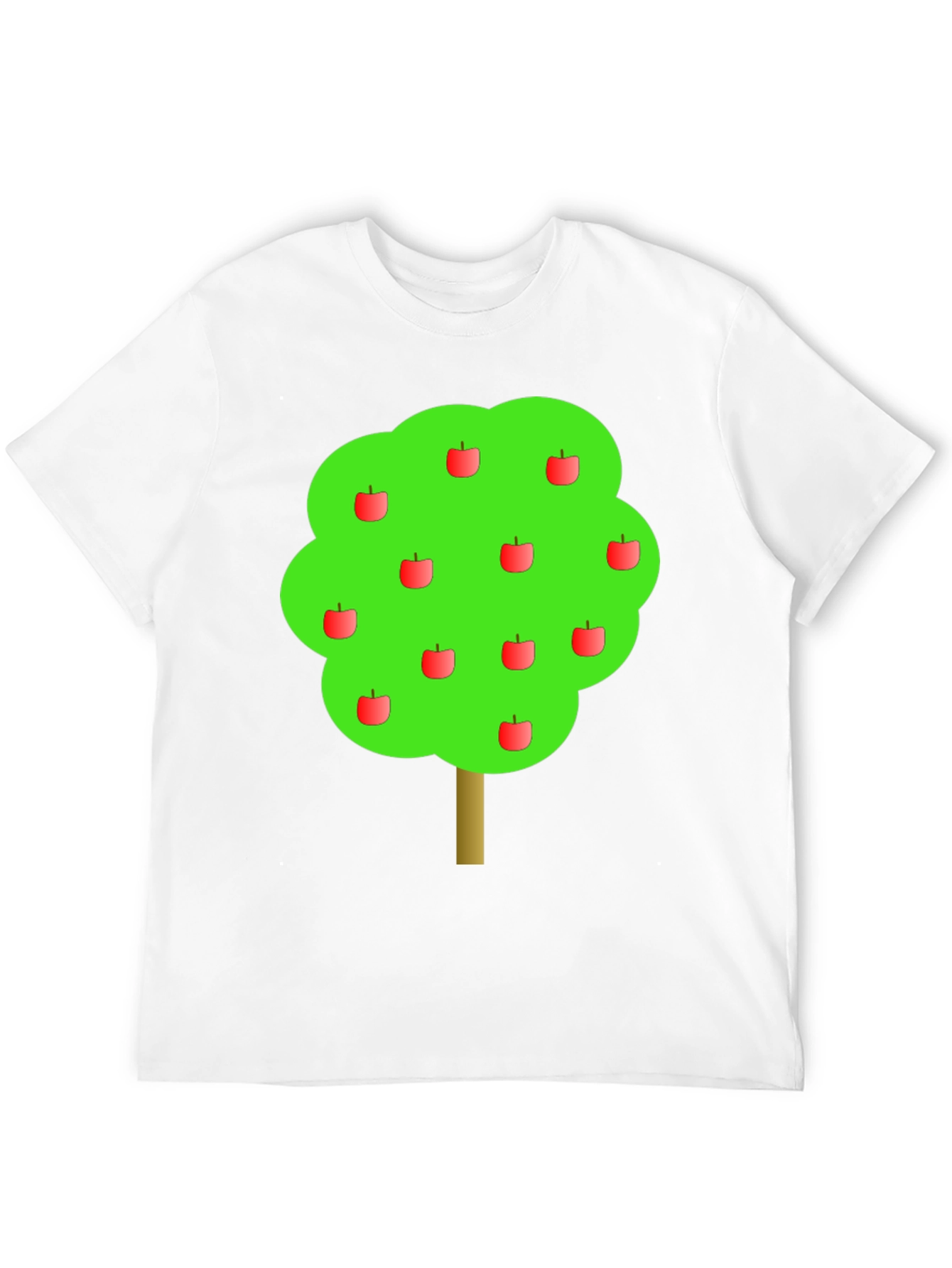 Apple Tree Graphic Print Black T-Shirt