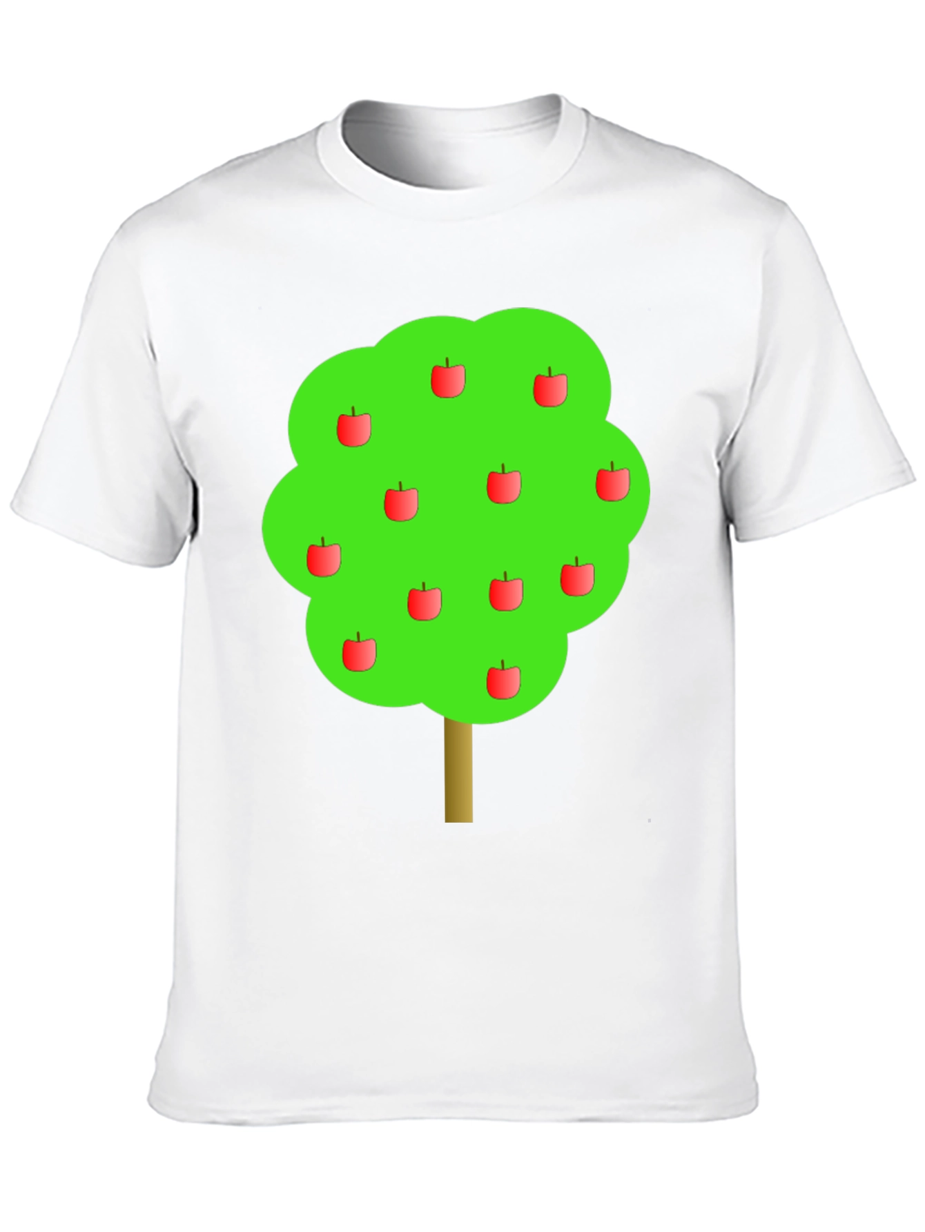 Apple Tree Graphic Print Black T-Shirt