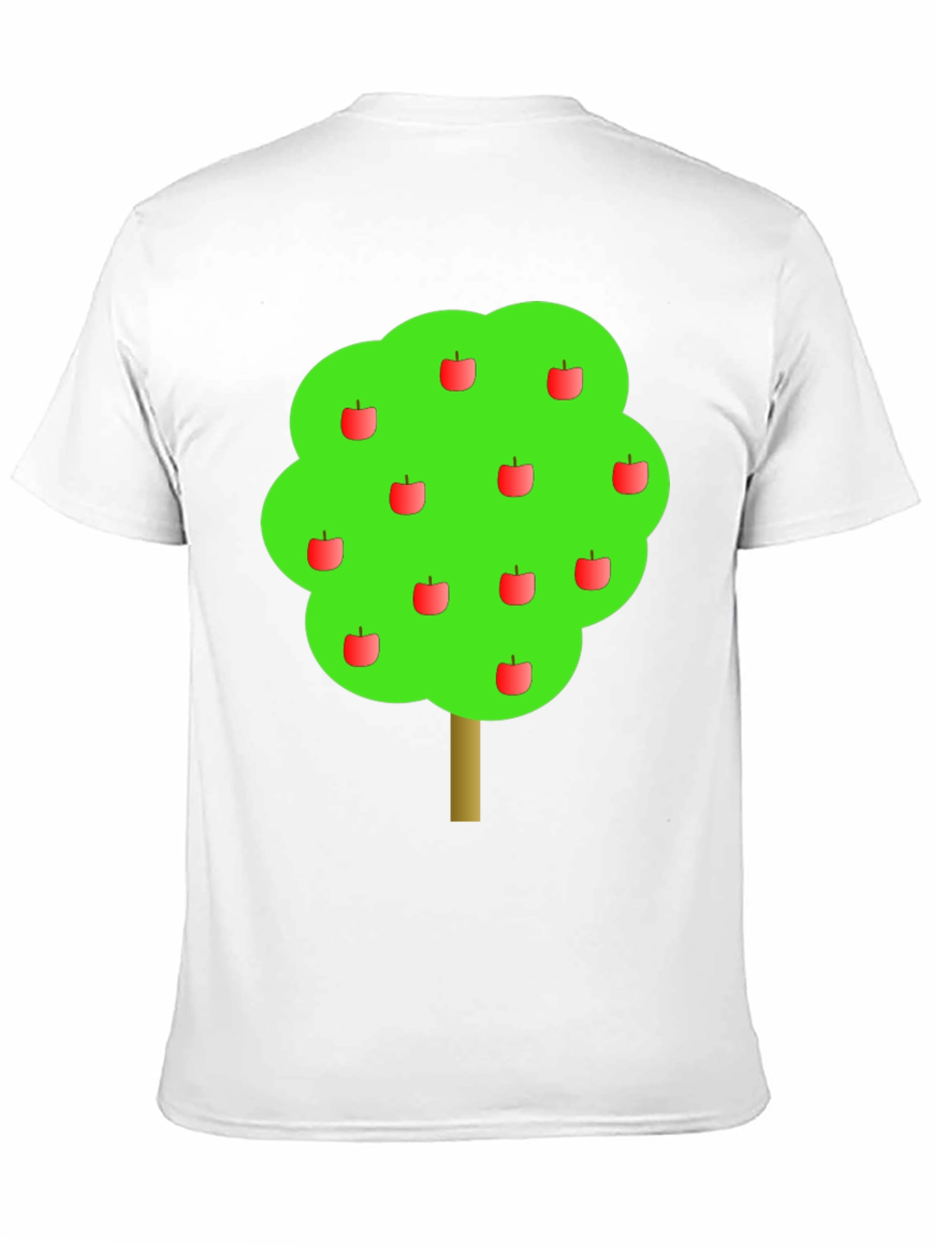 Apple Tree Graphic Print Black T-Shirt