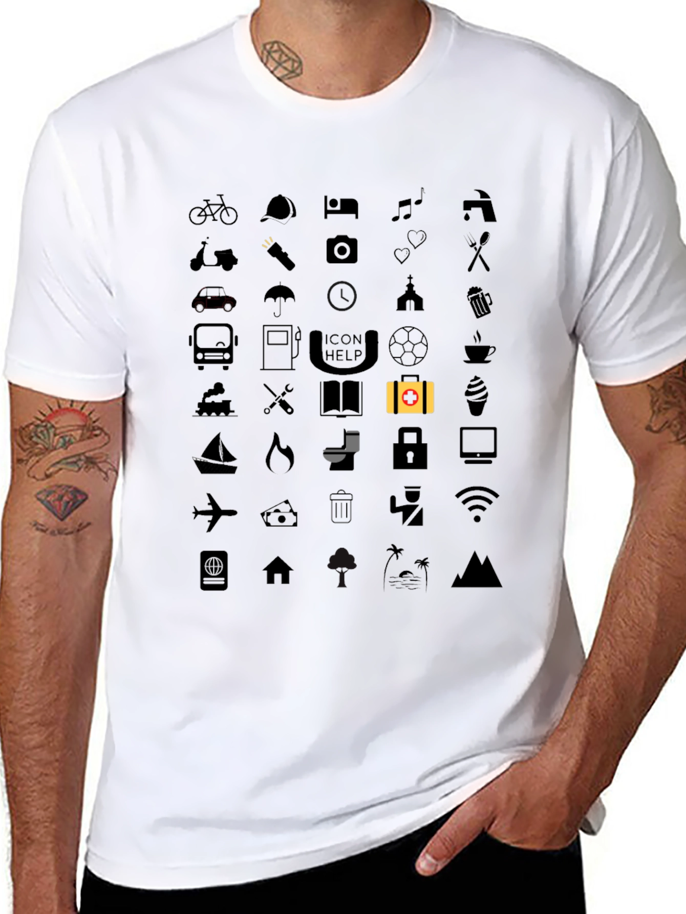 Icon Help T-Shirt - Soft Cotton Tee