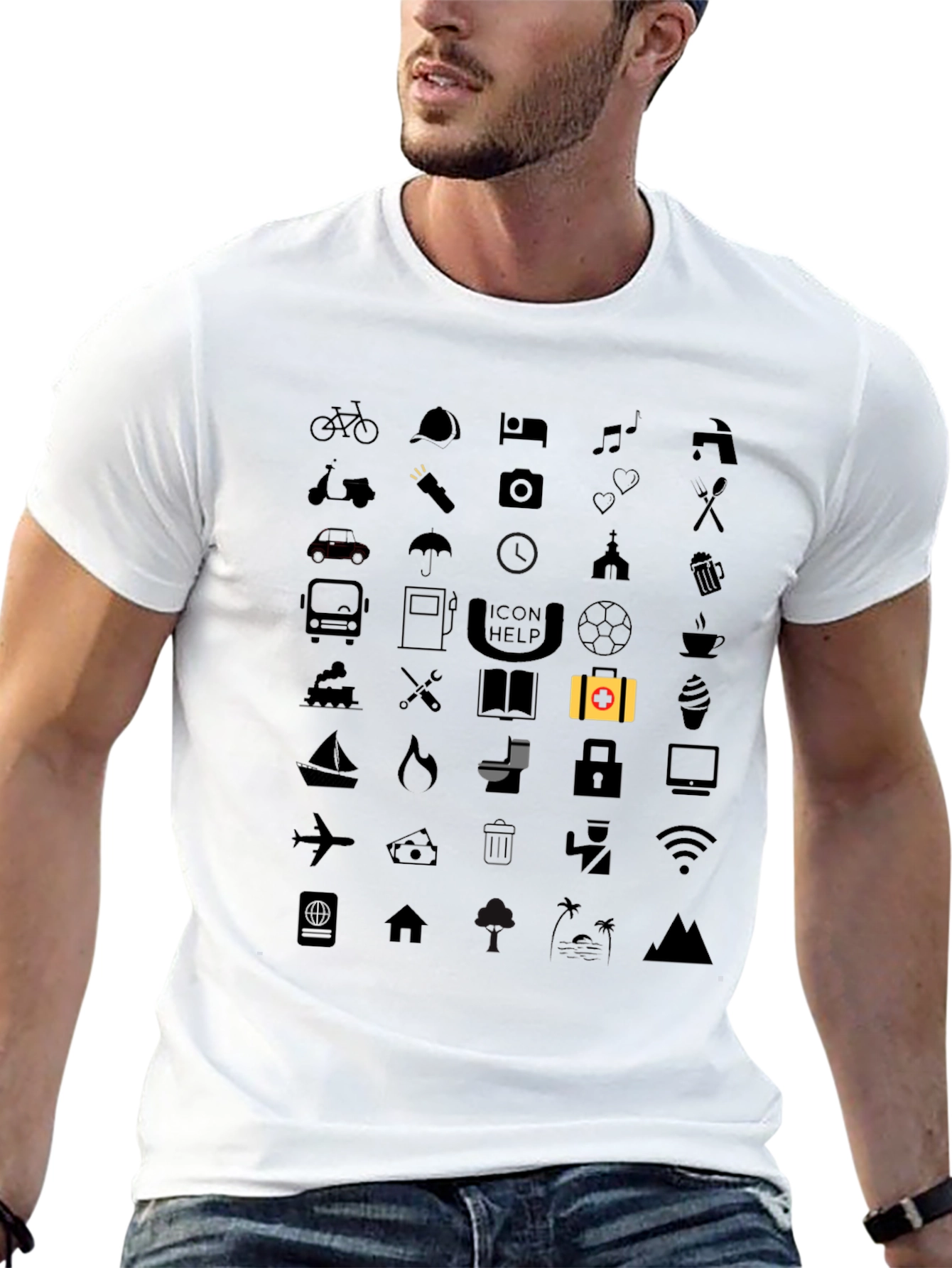 Icon Help T-Shirt - Soft Cotton Tee