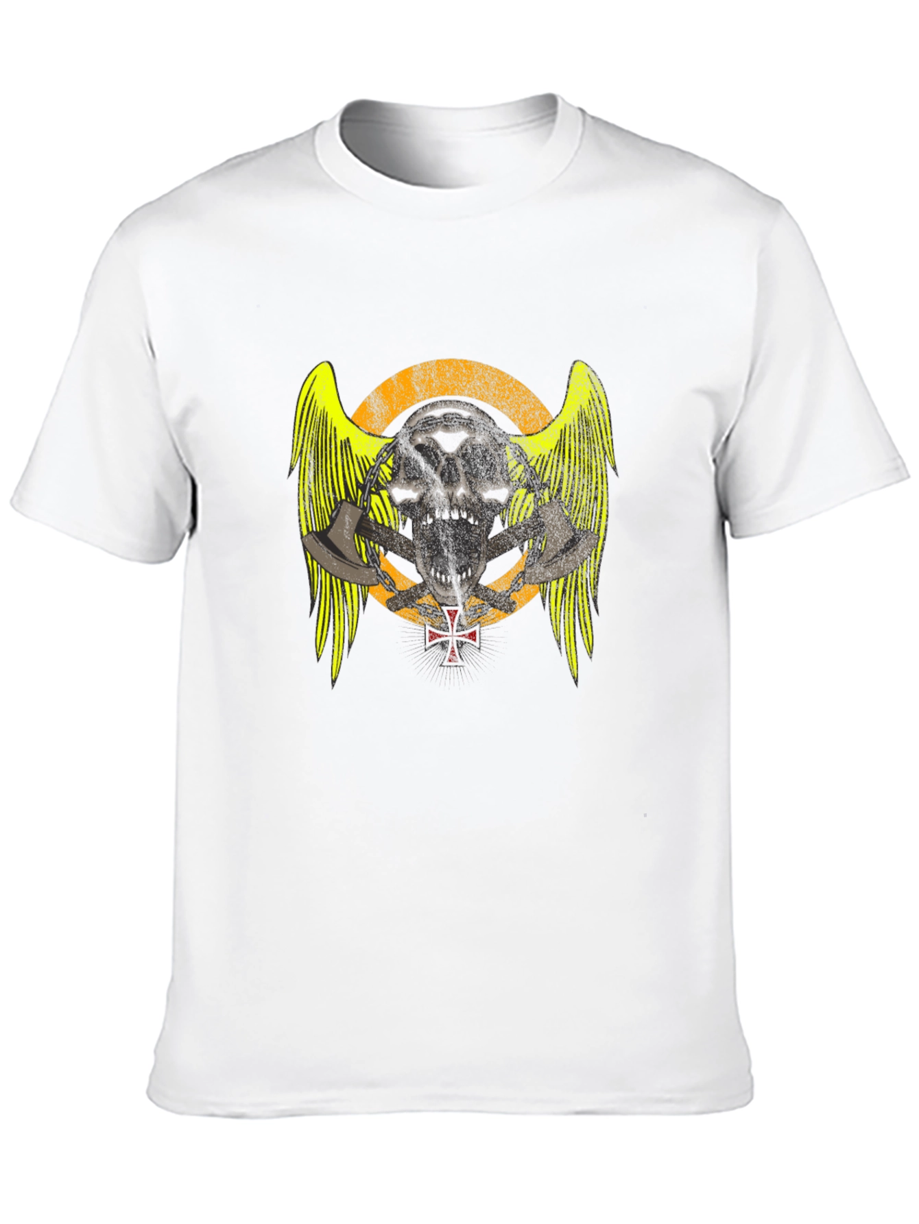 Skull & Axes Graphic T-Shirt - Black