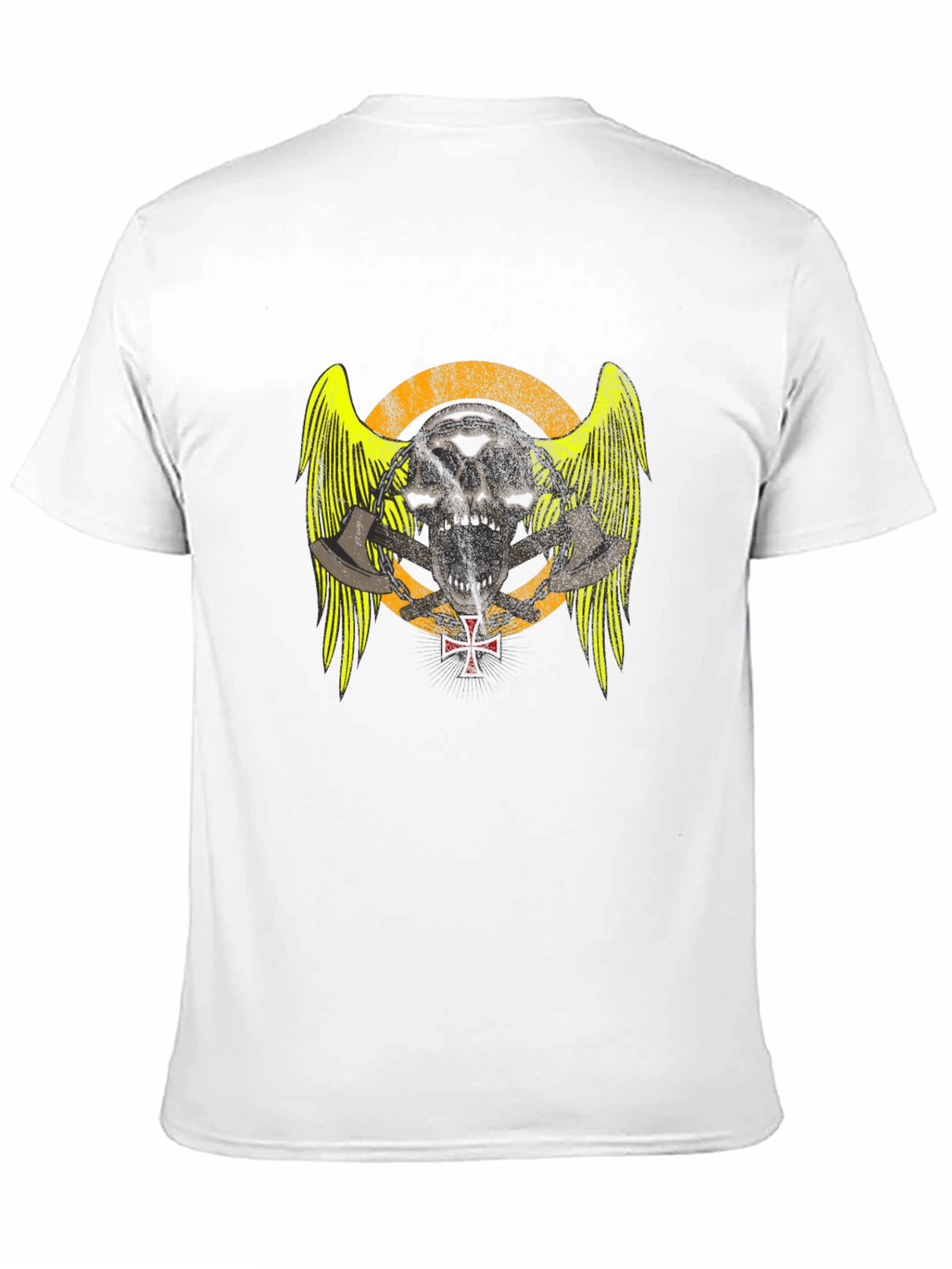 Skull & Axes Graphic T-Shirt - Black