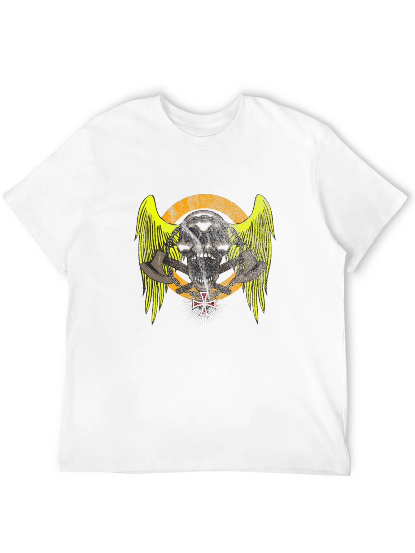 Skull & Axes Graphic T-Shirt - Black