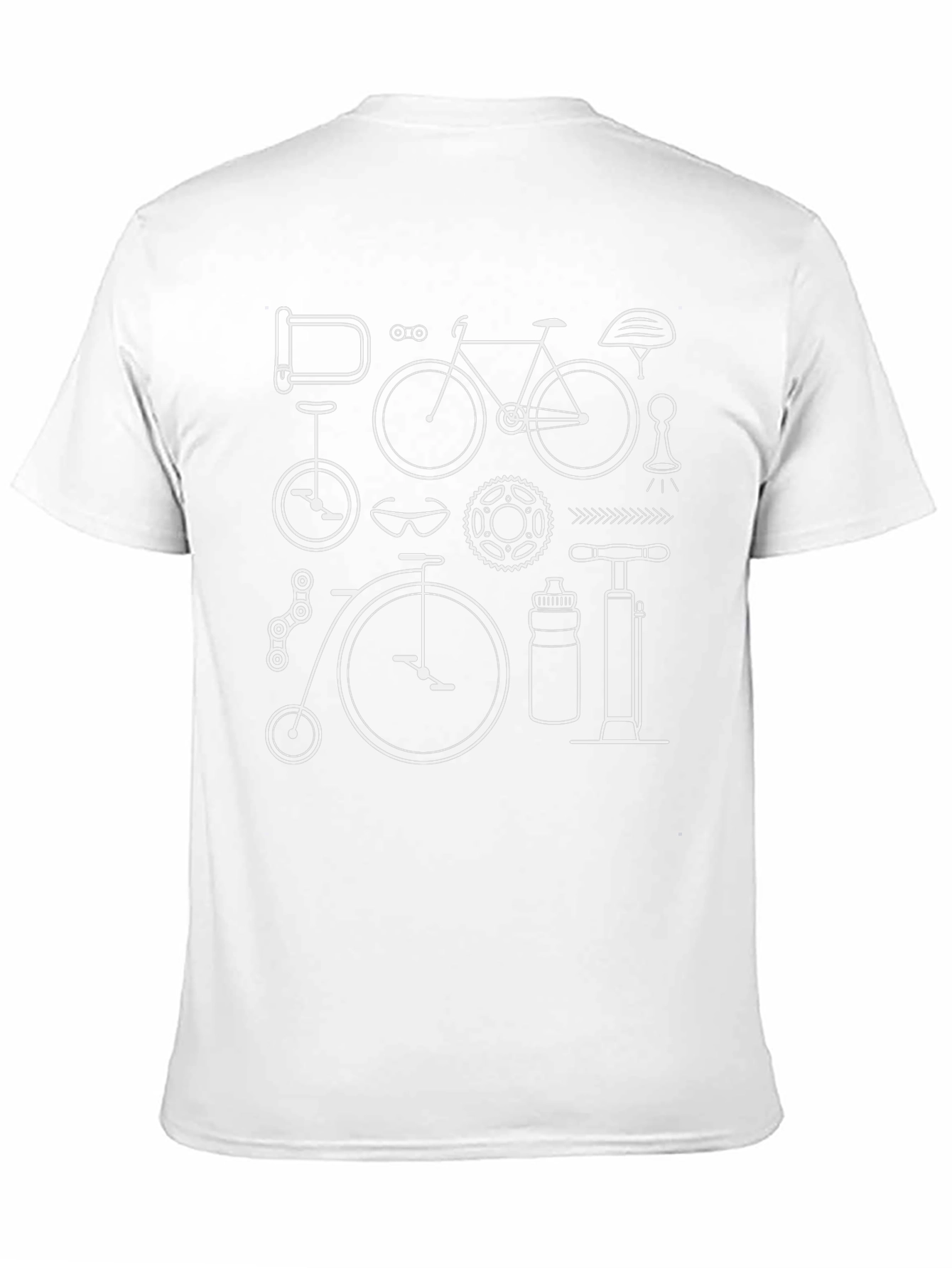 Bike Parts Black Graphic Tee - Cycling Enthusiast Apparel