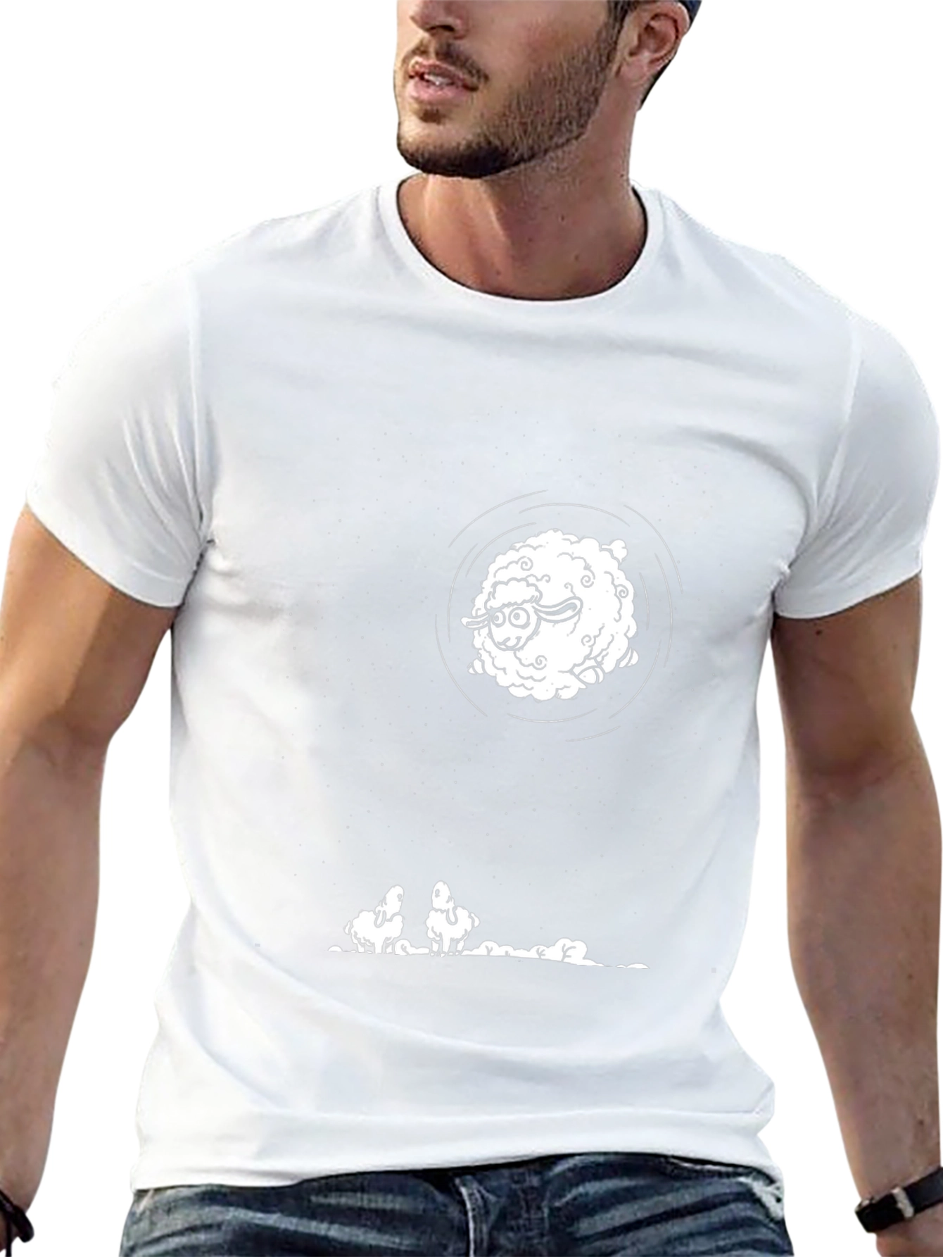 Counting Sheep Black T-Shirt