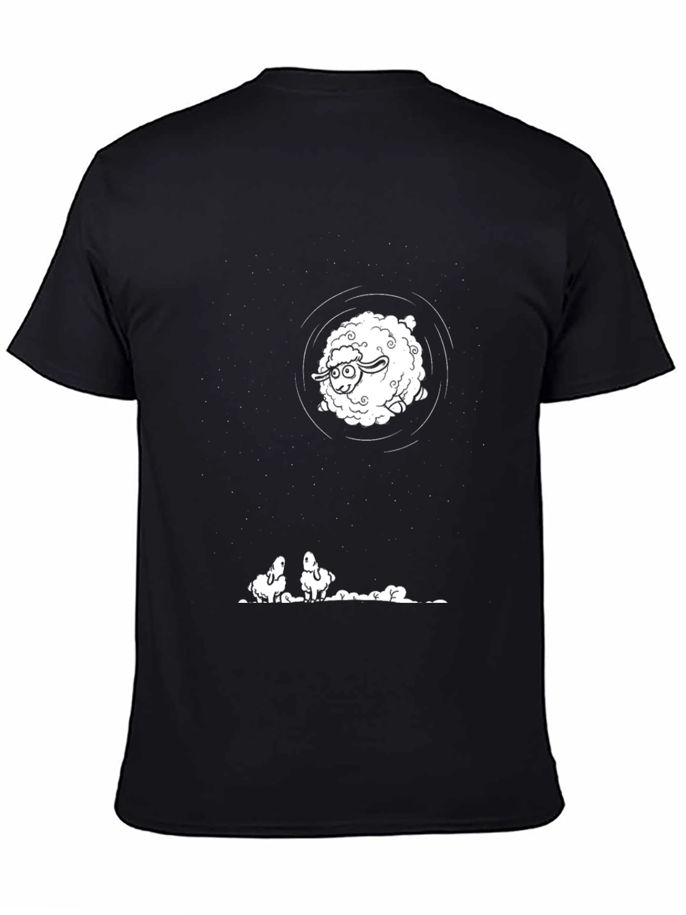 Counting Sheep Black T-Shirt