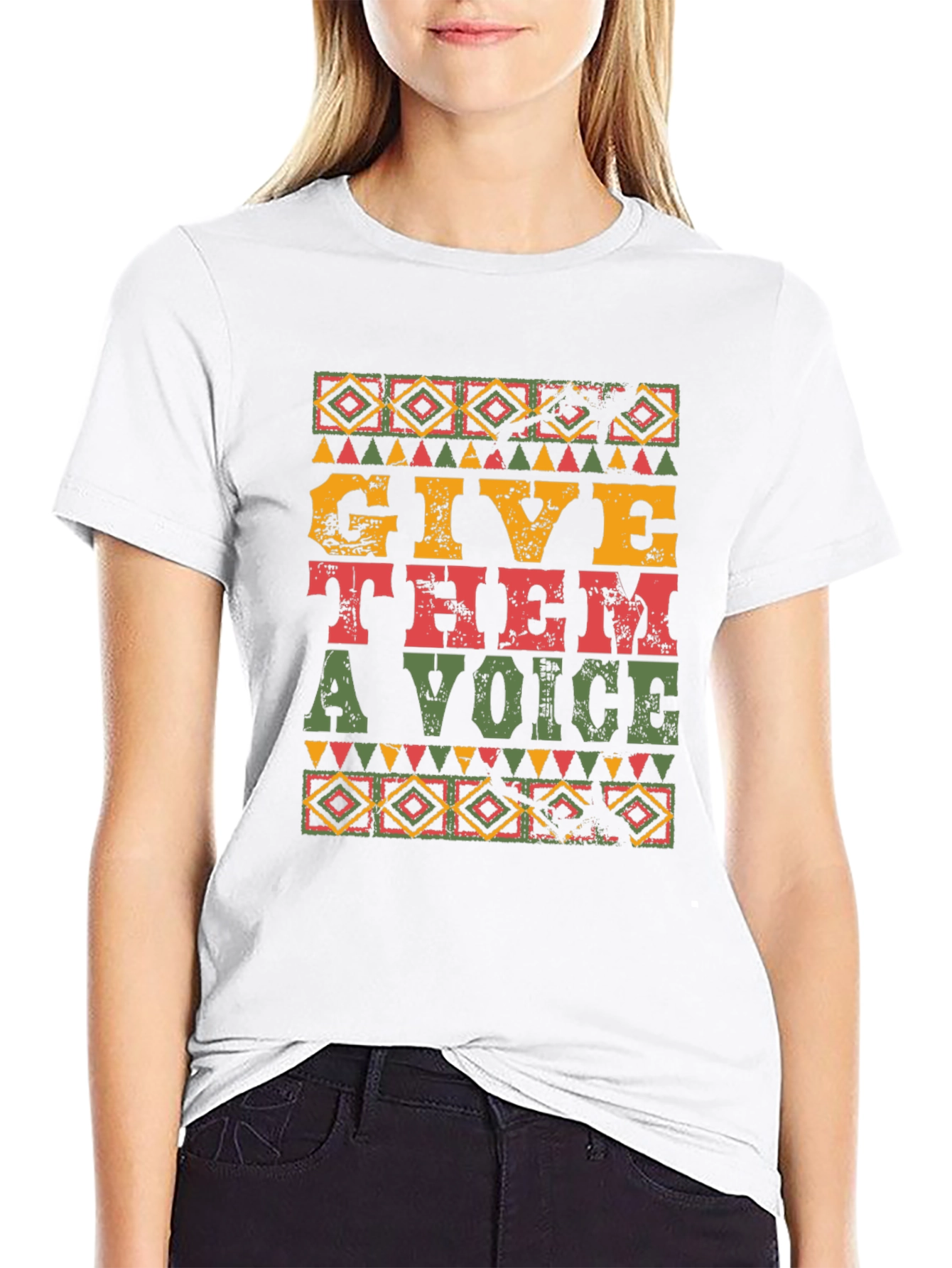 Give Them a Voice Black T-Shirt