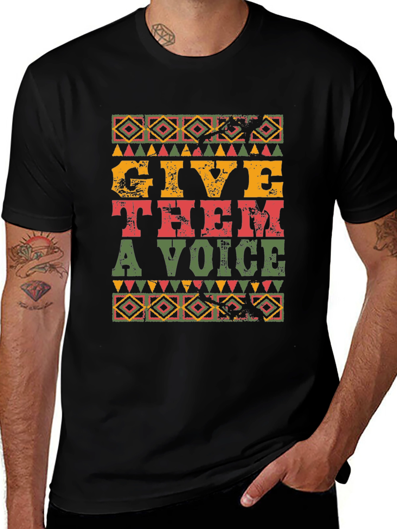 Give Them a Voice Black T-Shirt