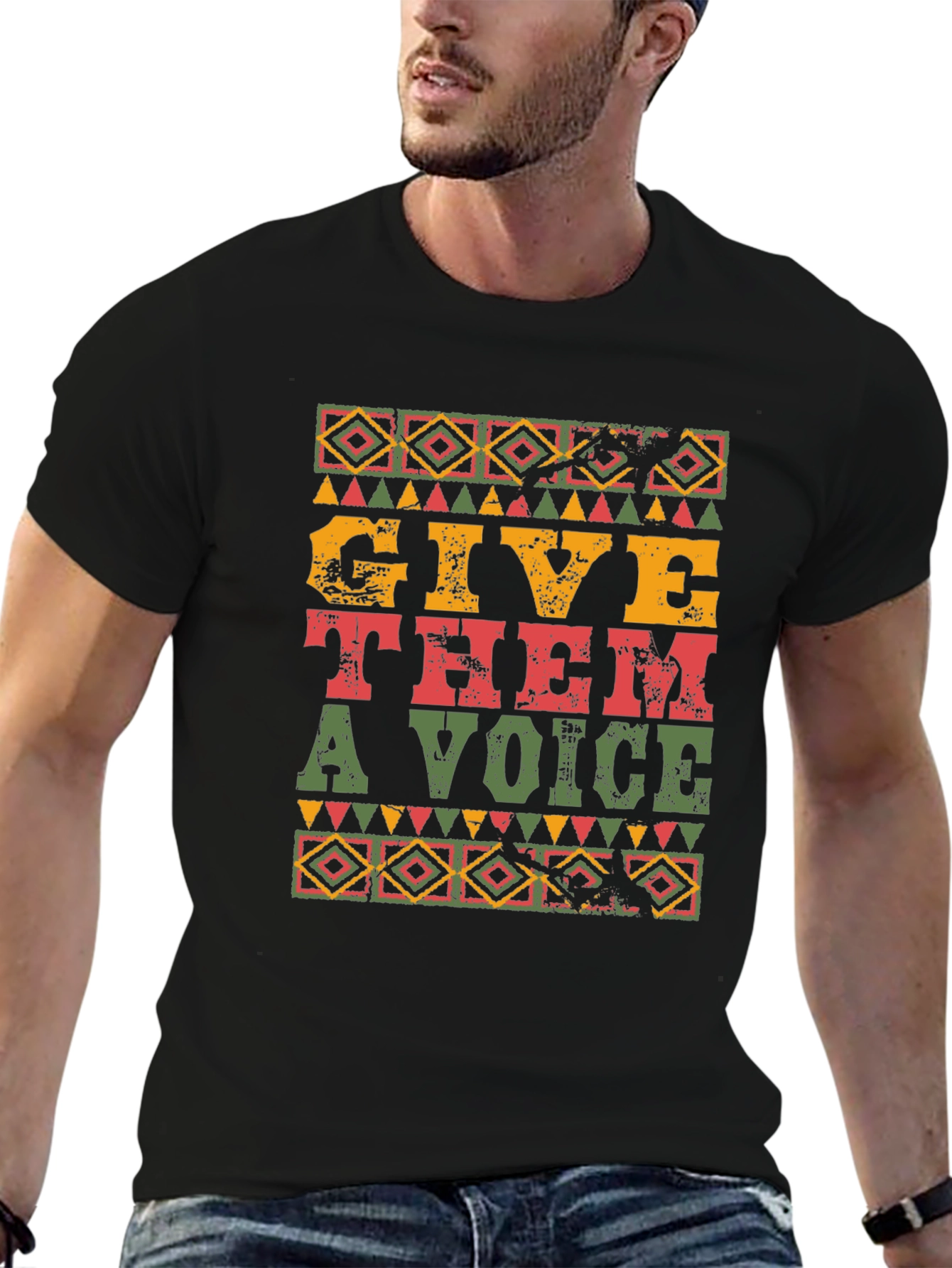 Give Them a Voice Black T-Shirt