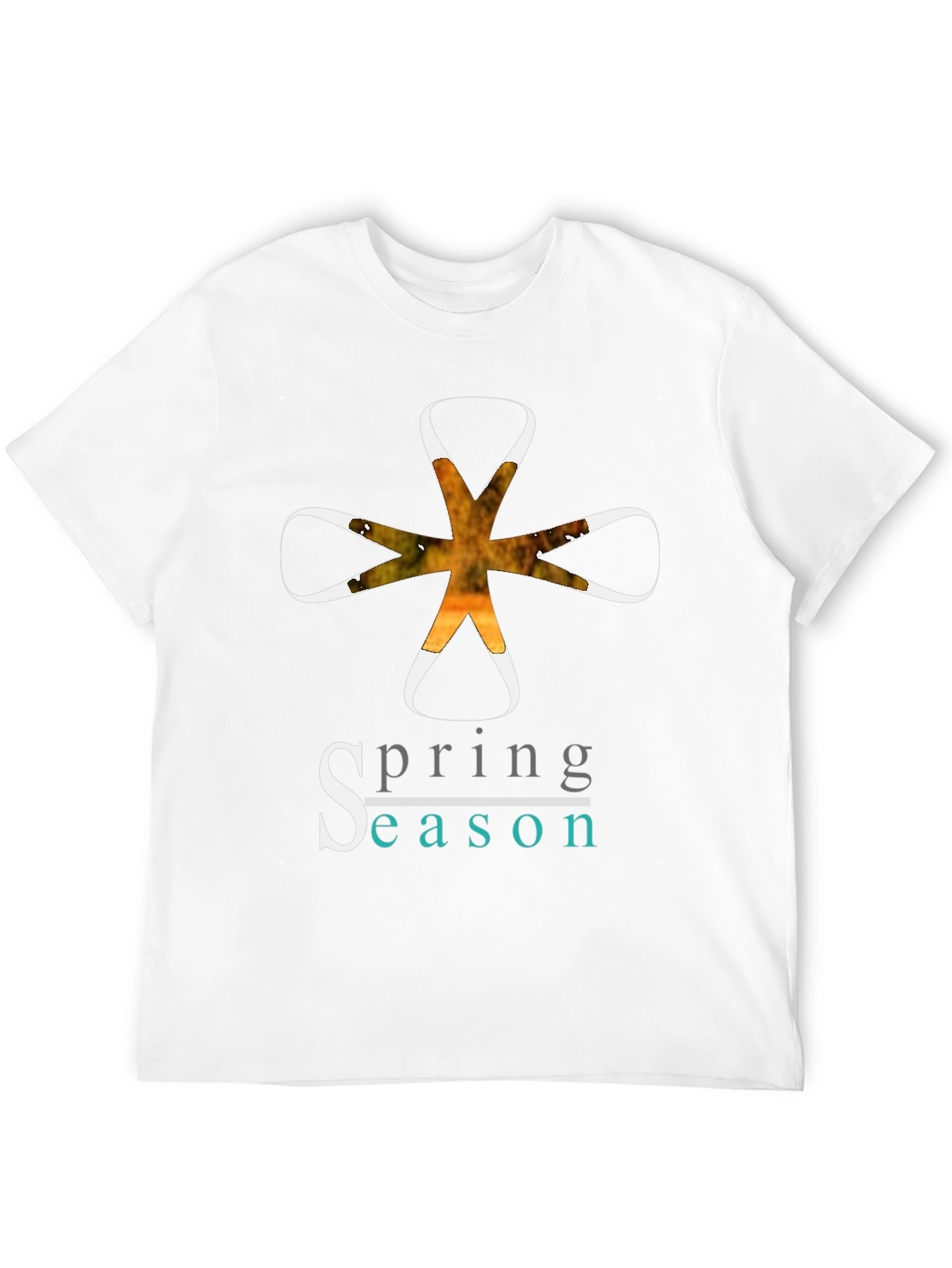 Spring Season Graphic Tee - Stylish Mens Black T-Shirt