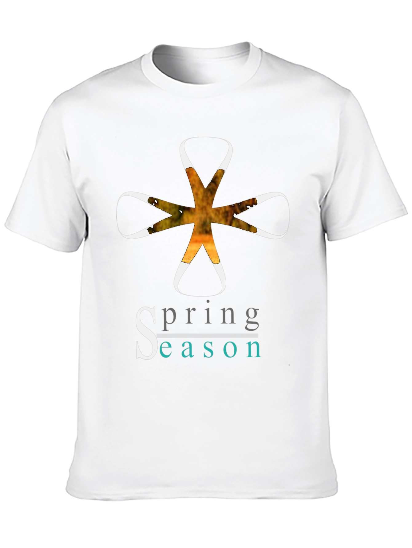 Spring Season Graphic Tee - Stylish Mens Black T-Shirt