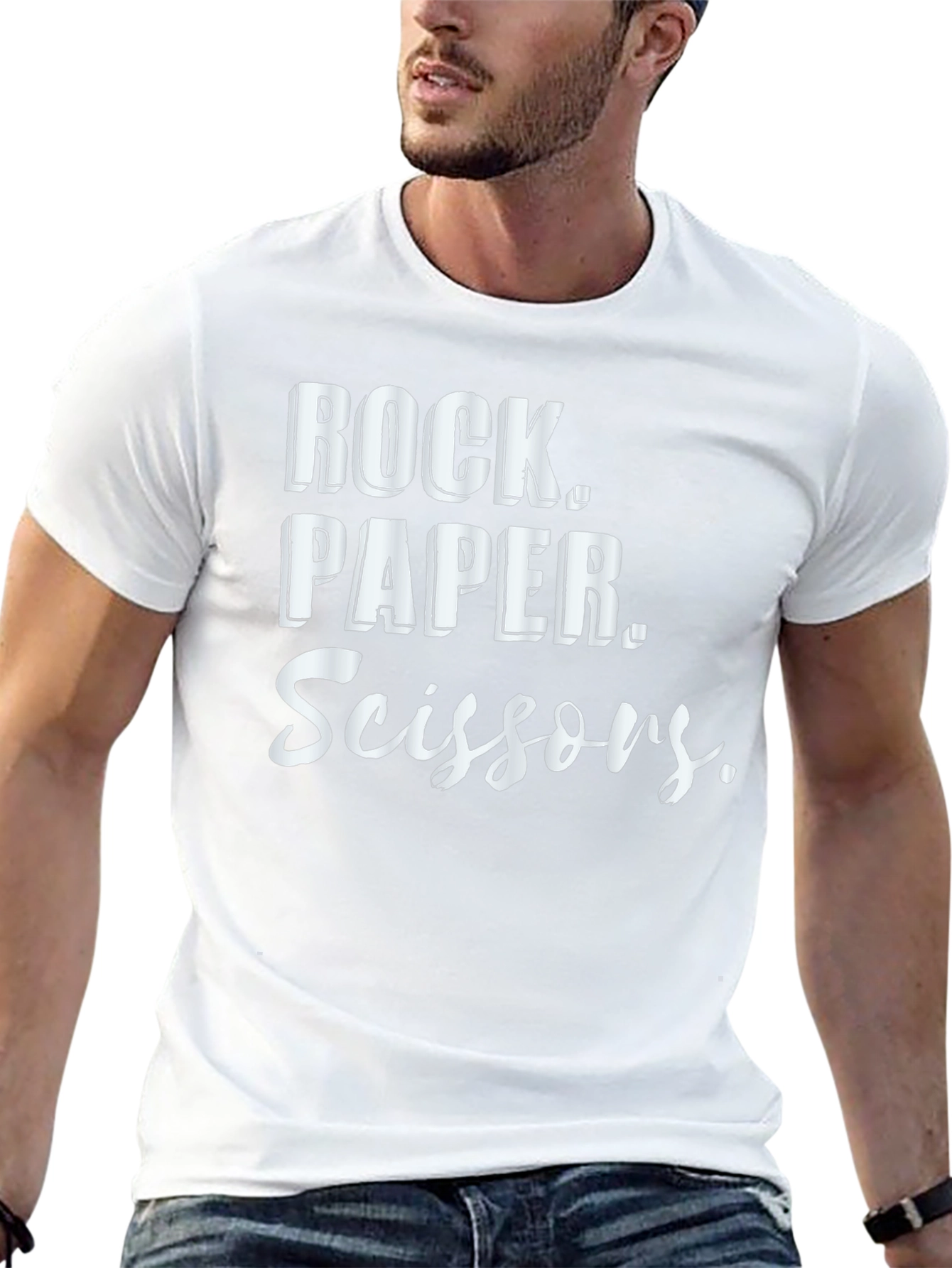 Rock Paper Scissors Graphic T-Shirt