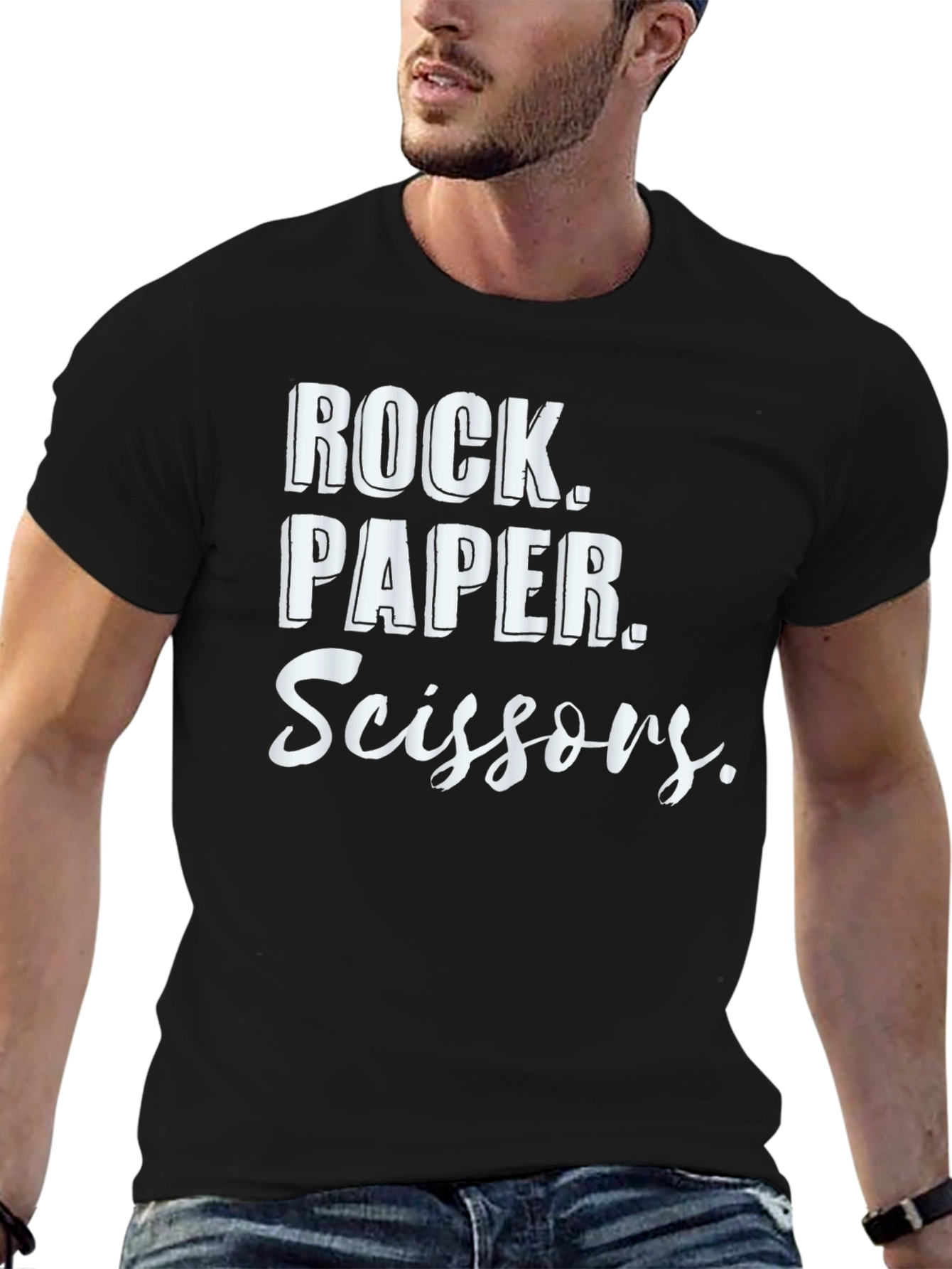 Rock Paper Scissors Graphic T-Shirt