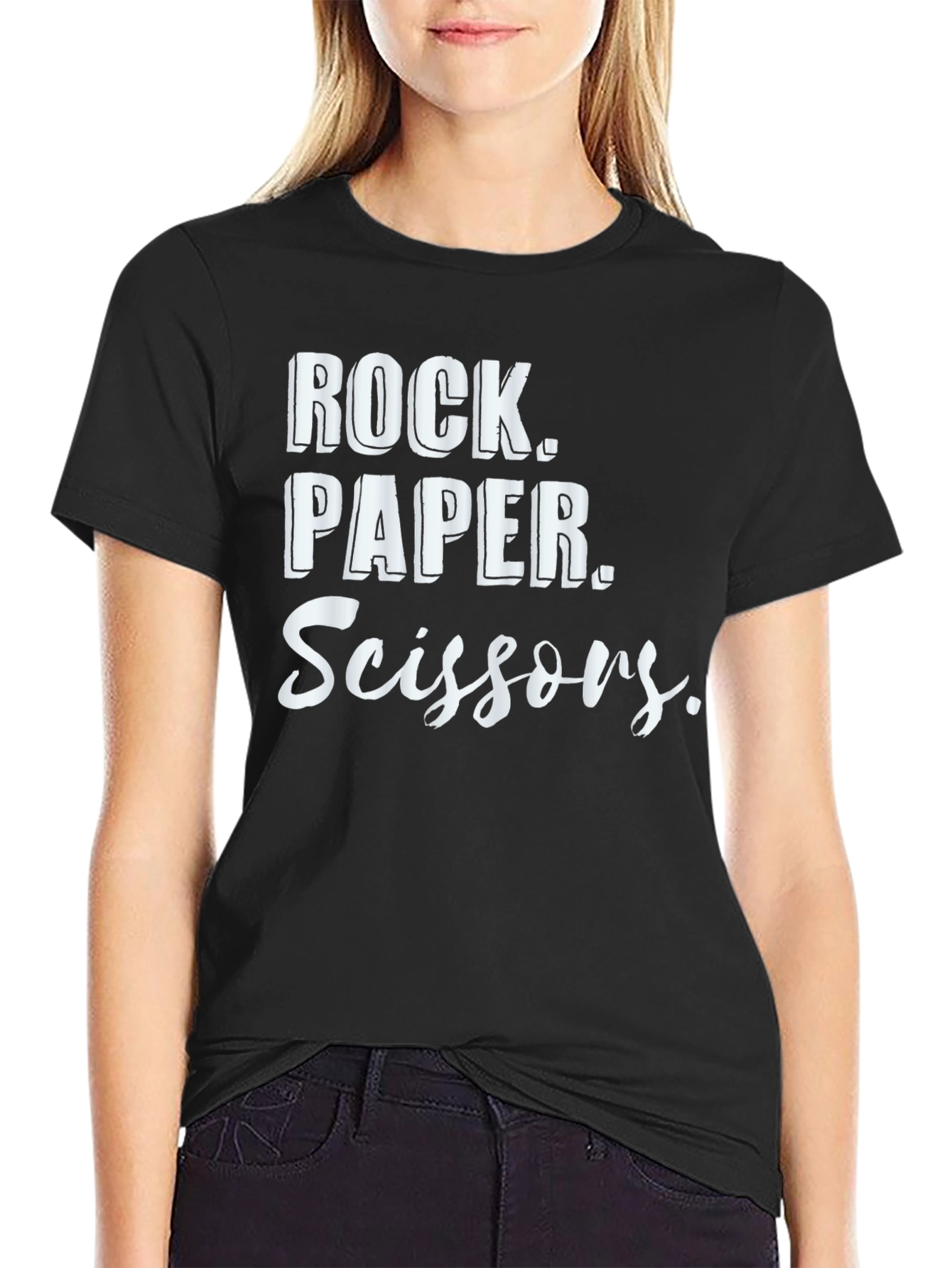 Rock Paper Scissors Graphic T-Shirt