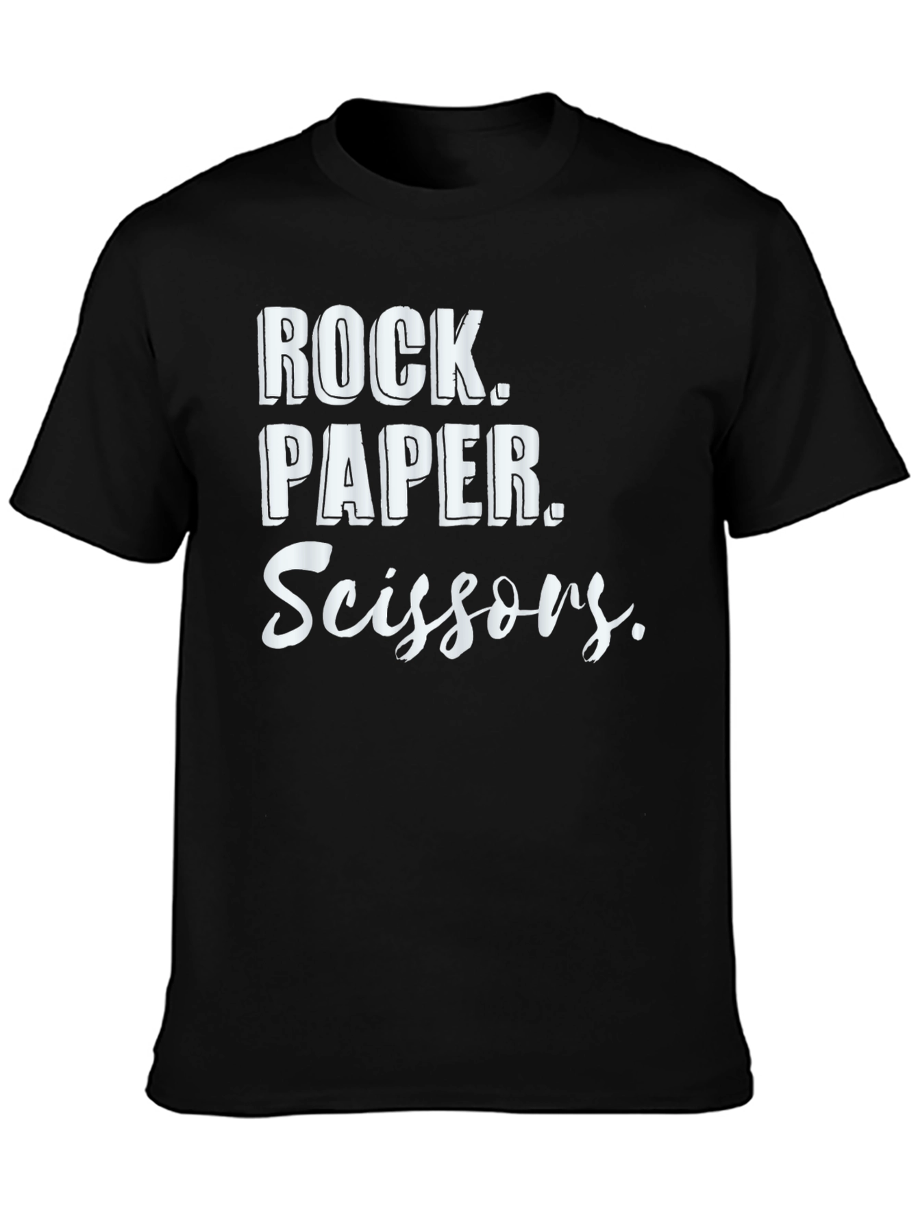 Rock Paper Scissors Graphic T-Shirt