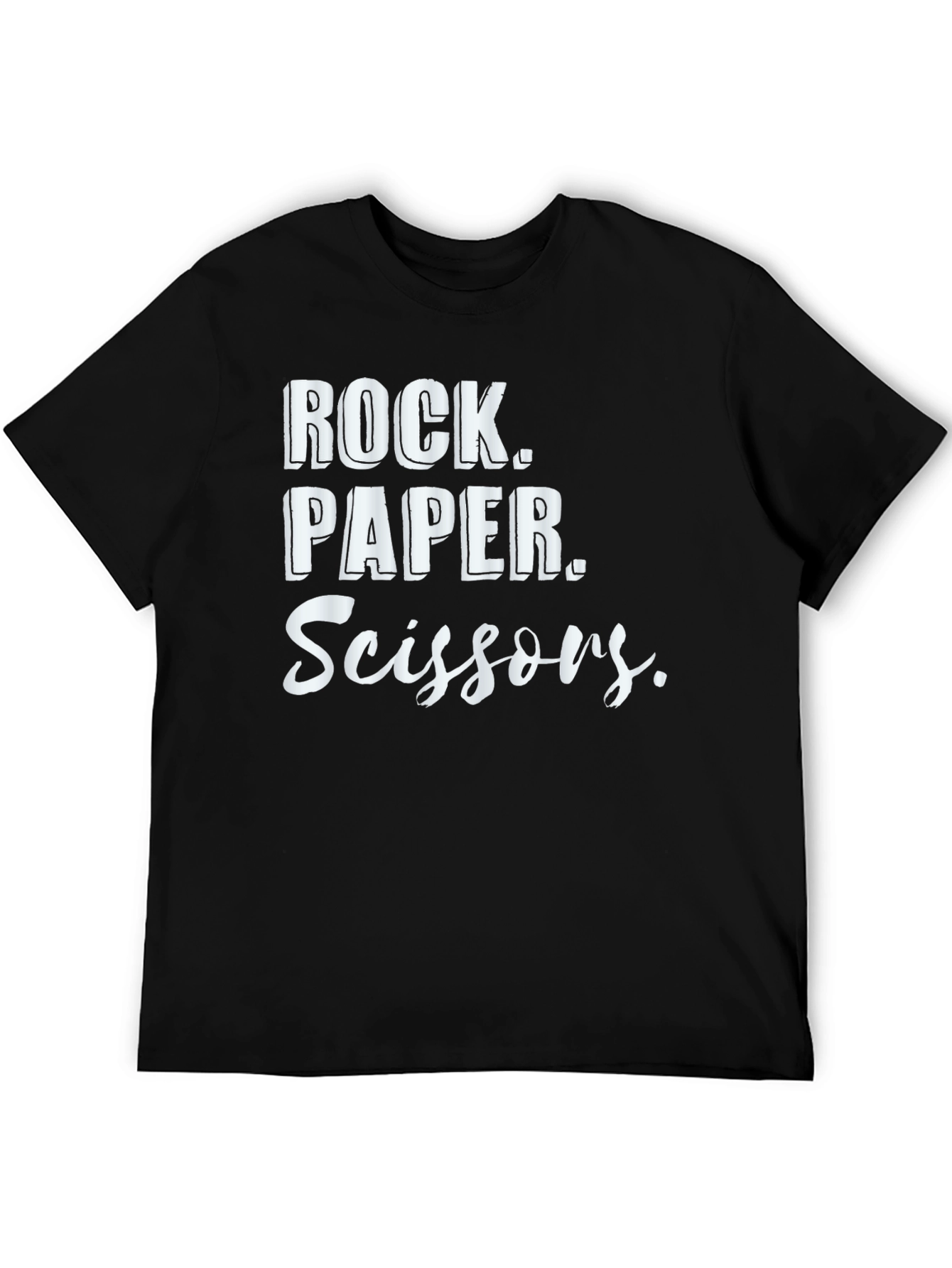 Rock Paper Scissors Graphic T-Shirt