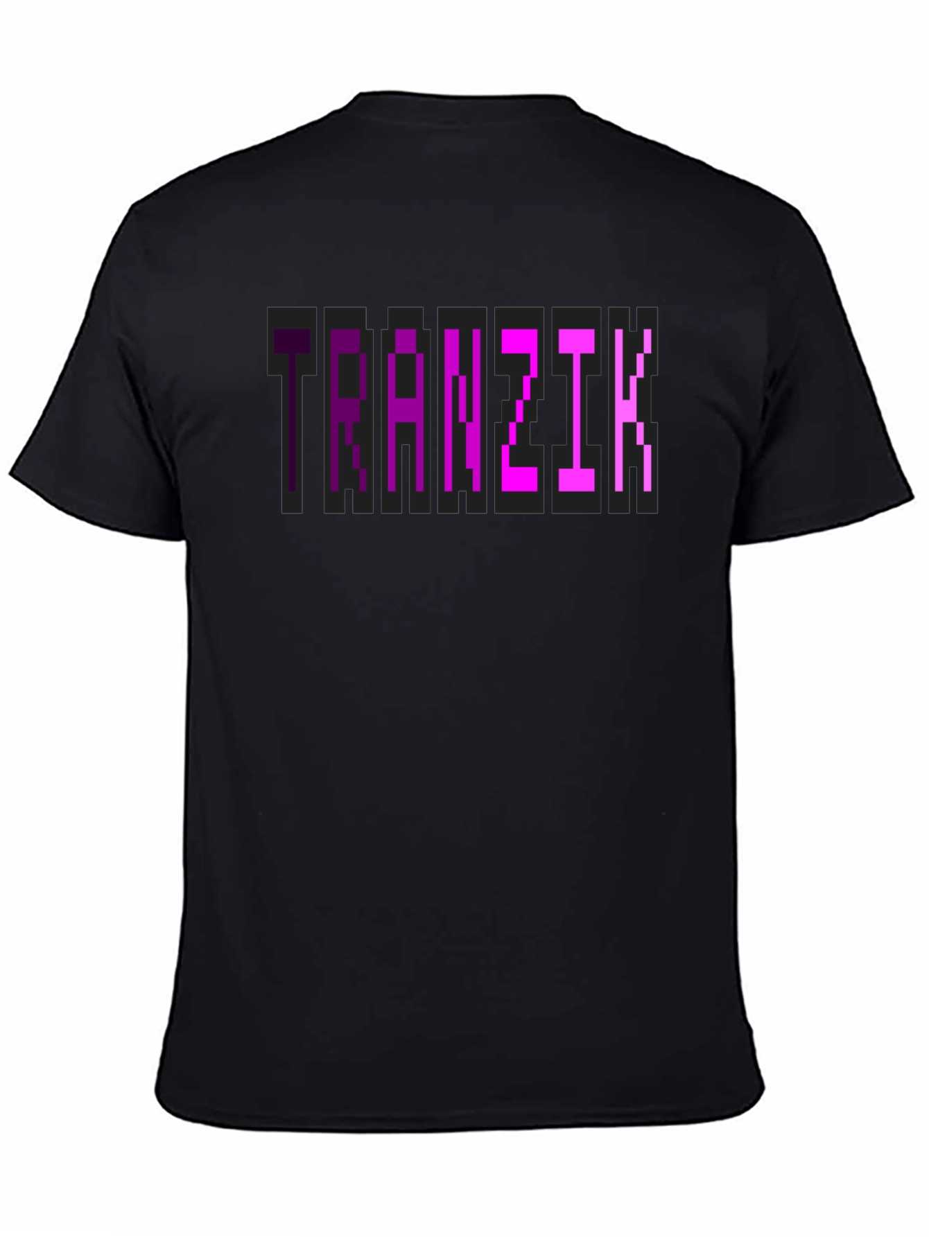 Tranzit Pixel Graphic Black T-Shirt