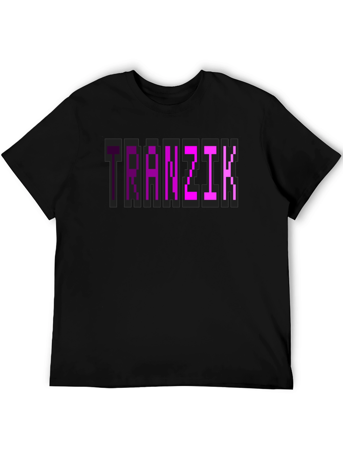 Tranzit Pixel Graphic Black T-Shirt