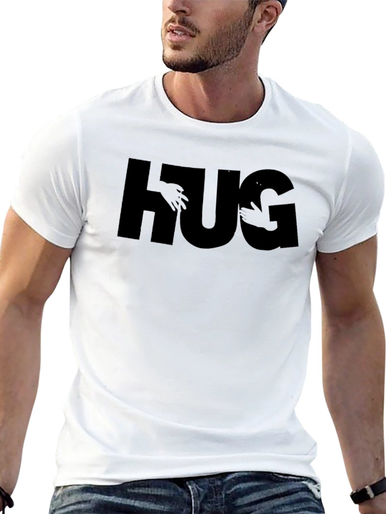 HUG Graphic Tee - Embrace Comfort & Style