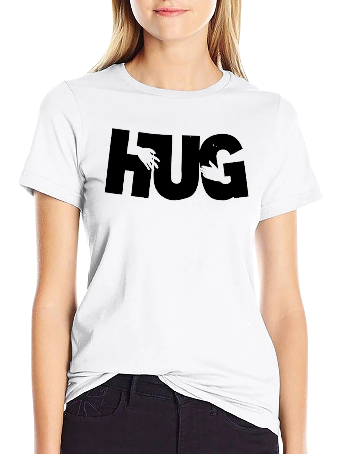 HUG Graphic Tee - Embrace Comfort & Style
