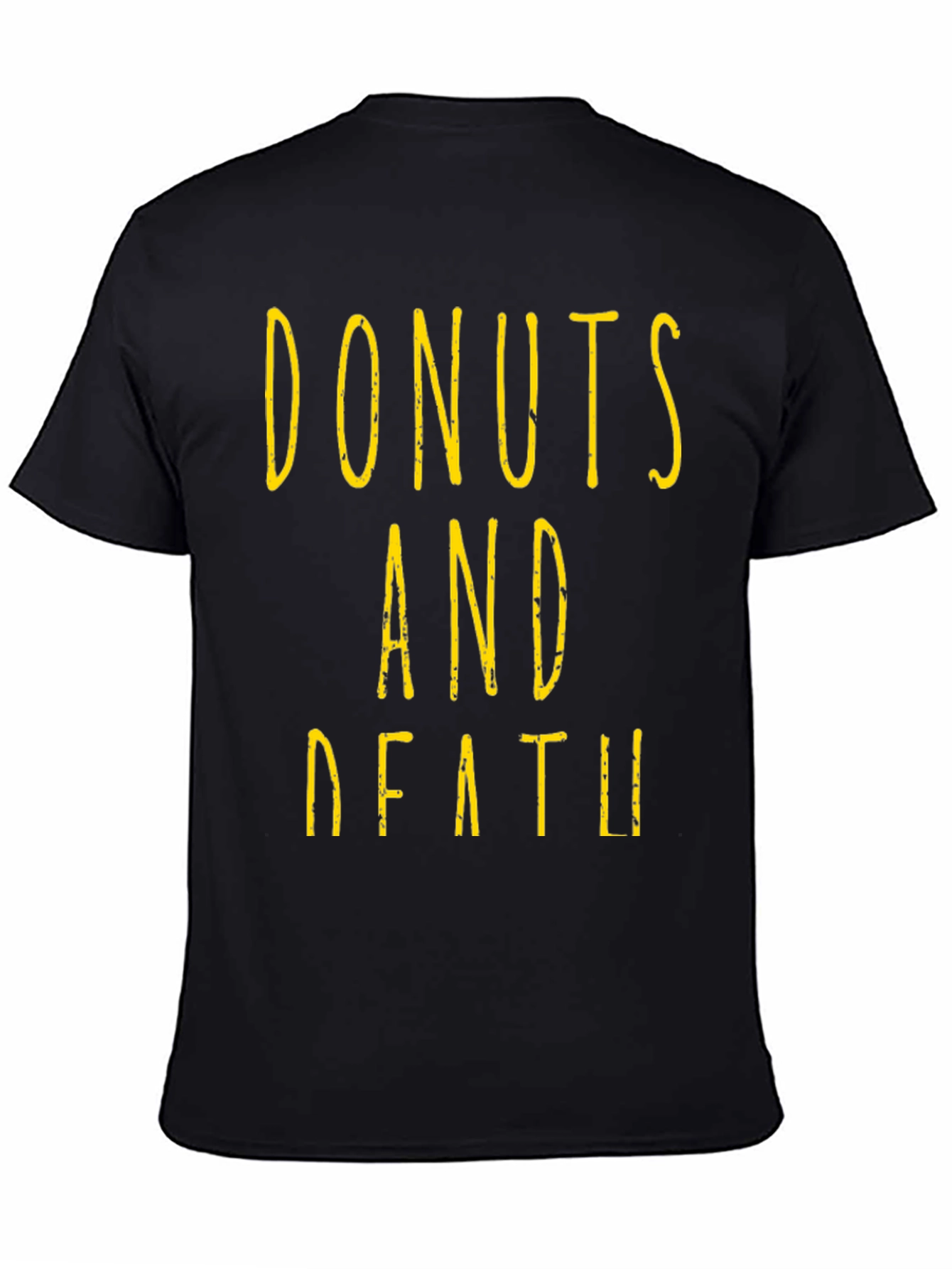 Donuts And Death Graphic Tee - Black