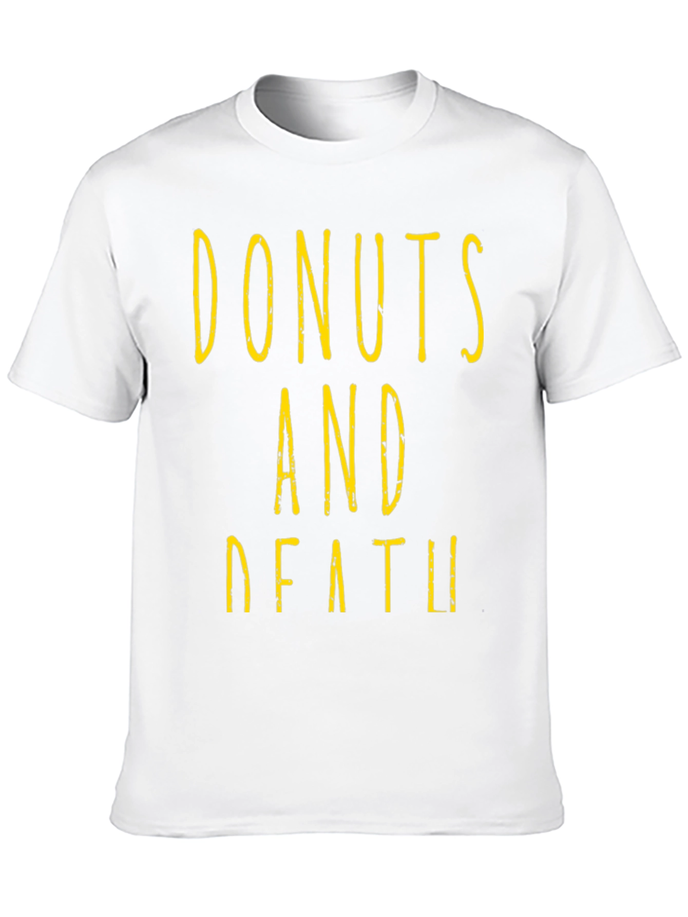 Donuts And Death Graphic Tee - Black