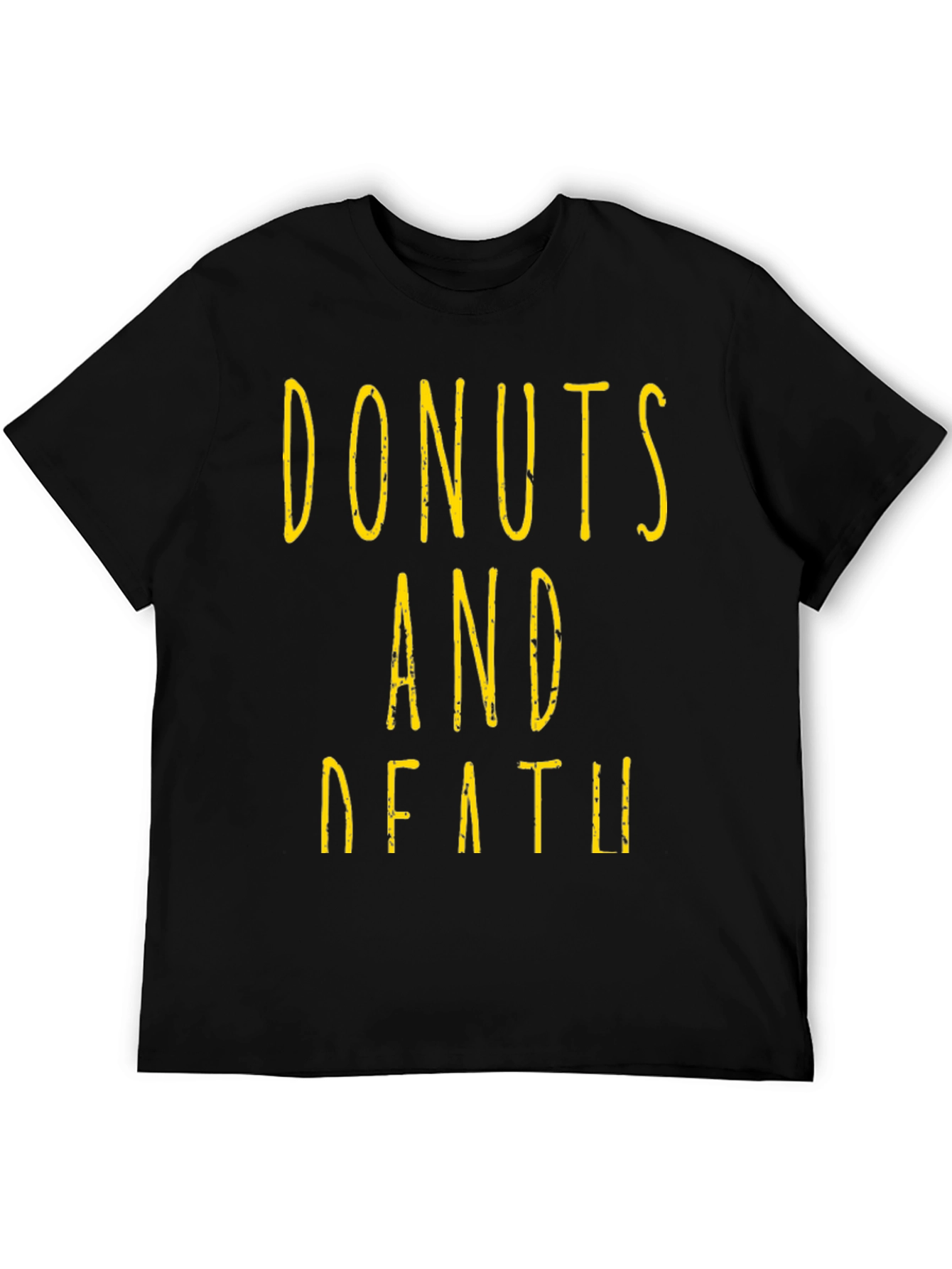 Donuts And Death Graphic Tee - Black