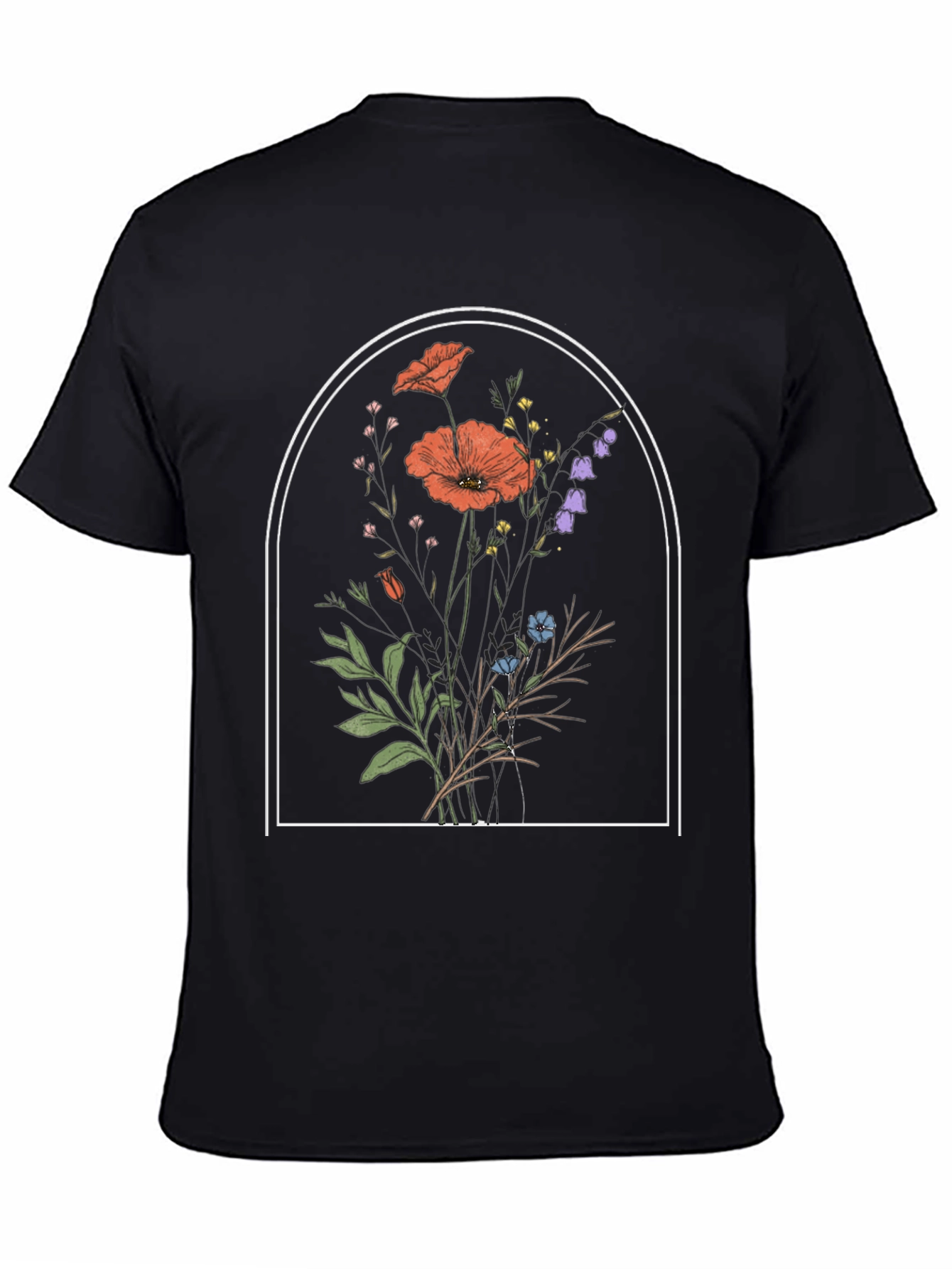 Floral Arch Graphic Tee - Stylish Comfort