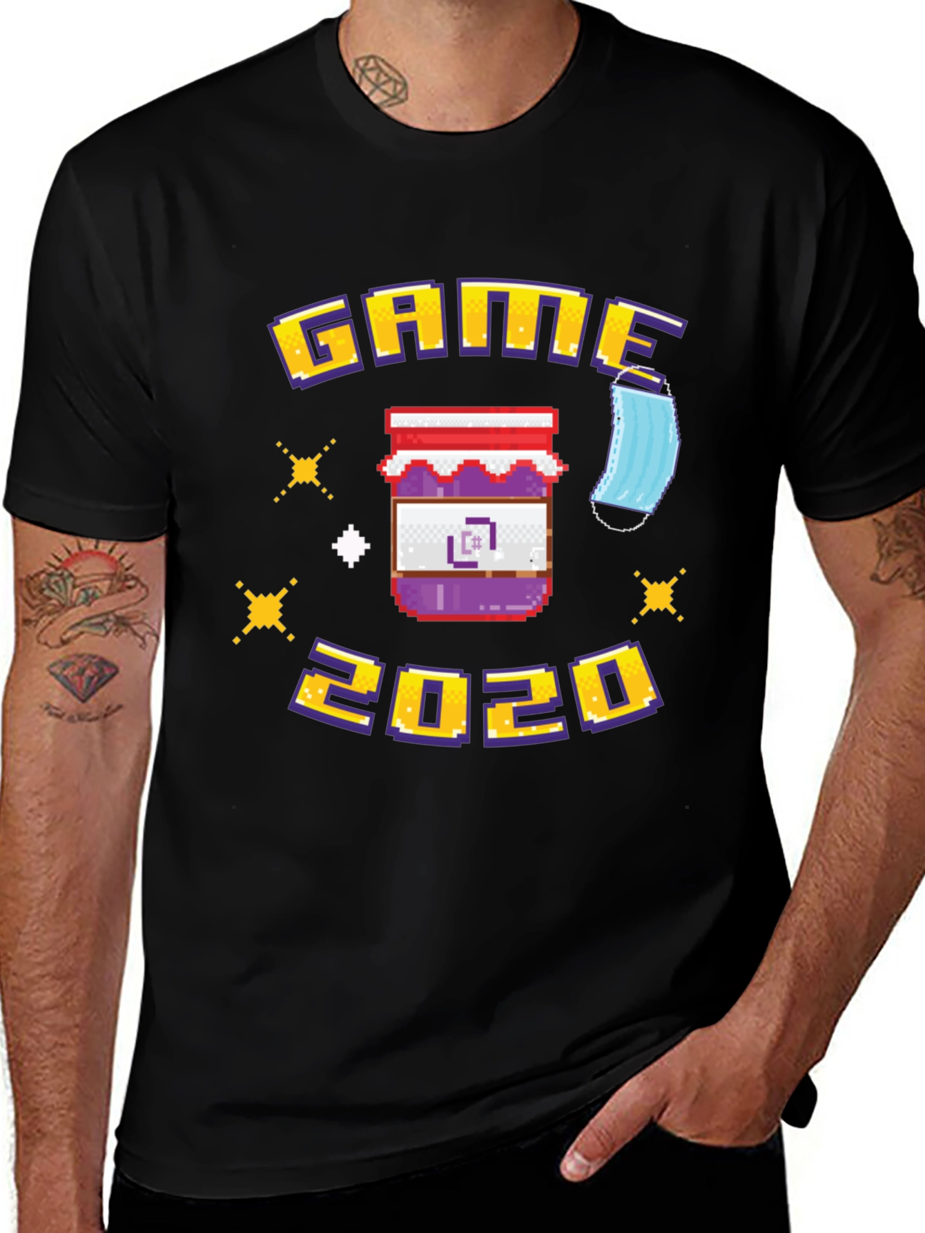 Game Jam 2020 T-Shirt - Pixel Art Programmer Tee