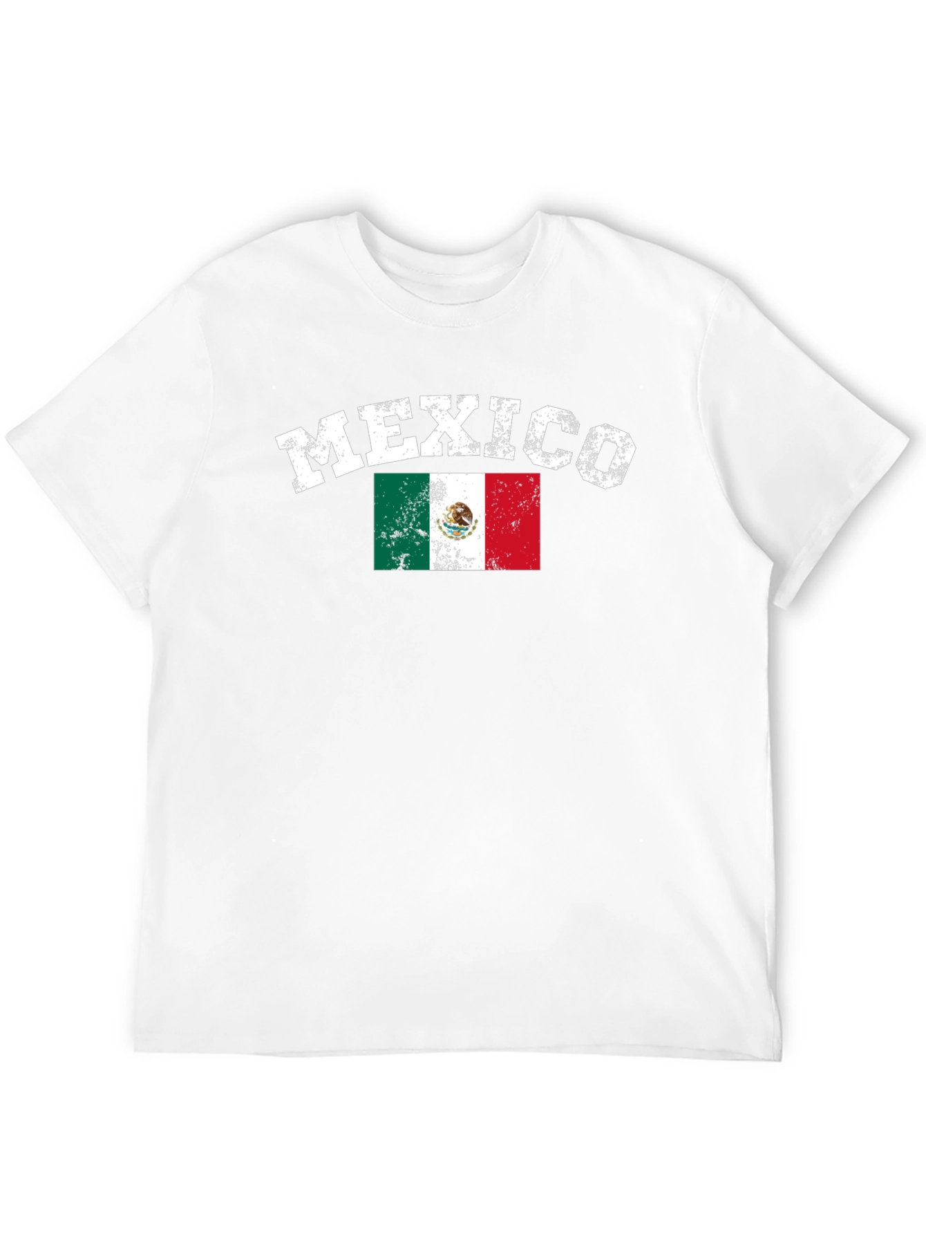 Mexico Flag T-Shirt - Distressed Graphic Tee