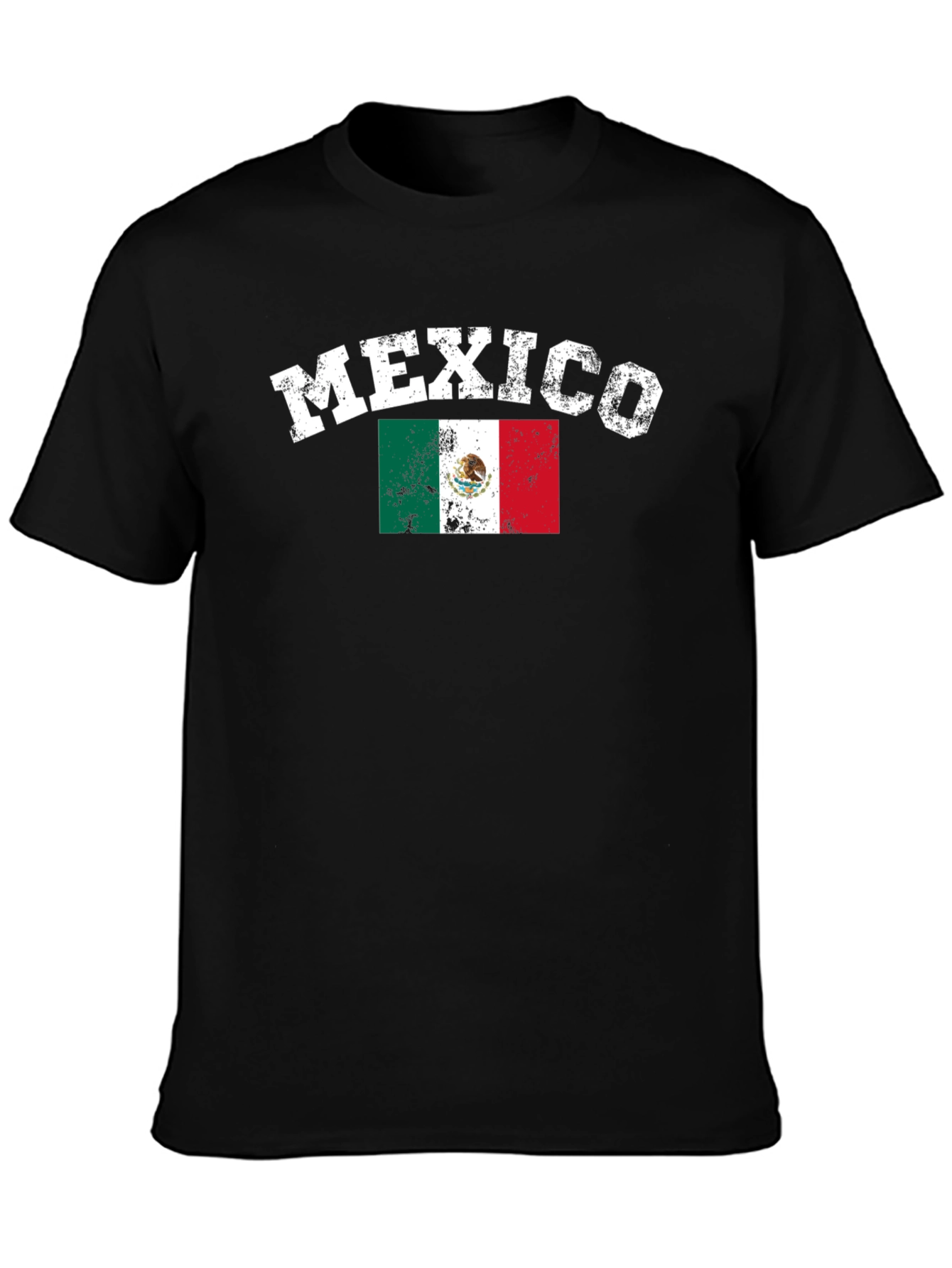 Mexico Flag T-Shirt - Distressed Graphic Tee