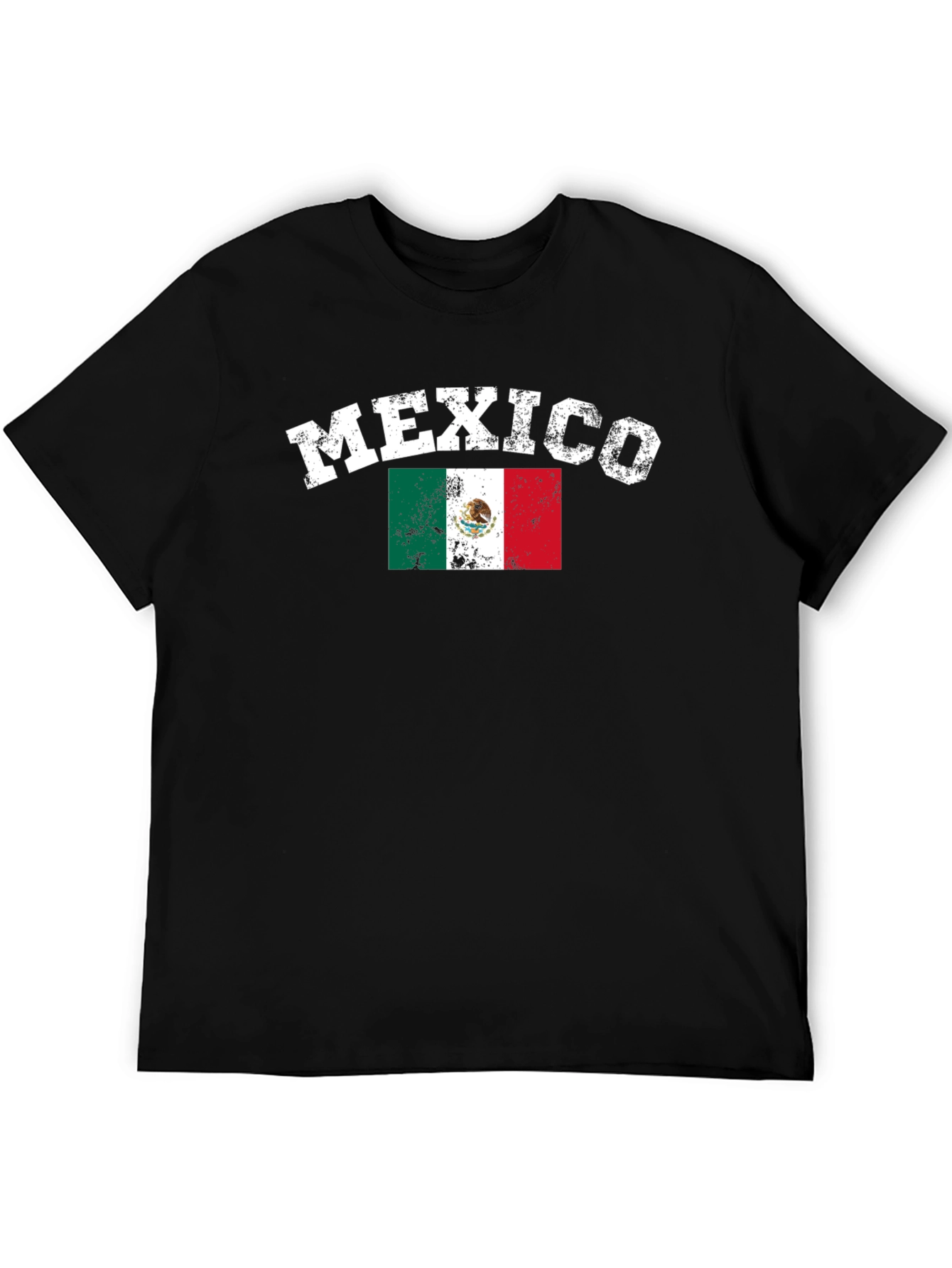 Mexico Flag T-Shirt - Distressed Graphic Tee