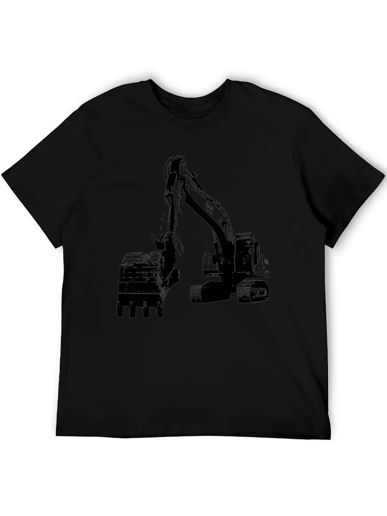 Excavator Graphic T-Shirt - Construction Vehicle Tee