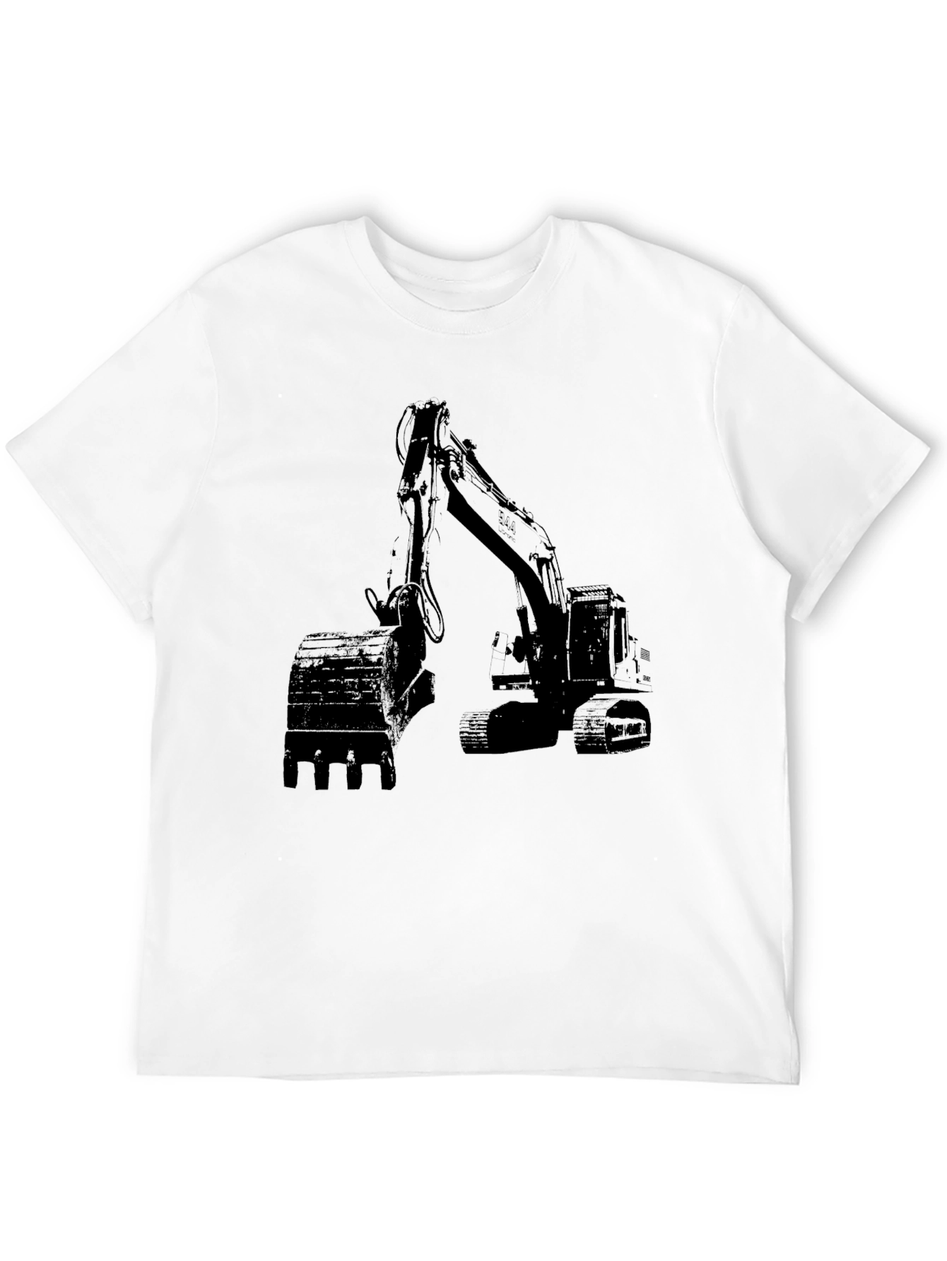 Excavator Graphic T-Shirt - Construction Vehicle Tee