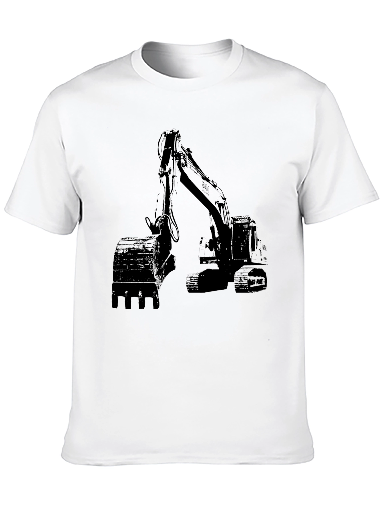 Excavator Graphic T-Shirt - Construction Vehicle Tee