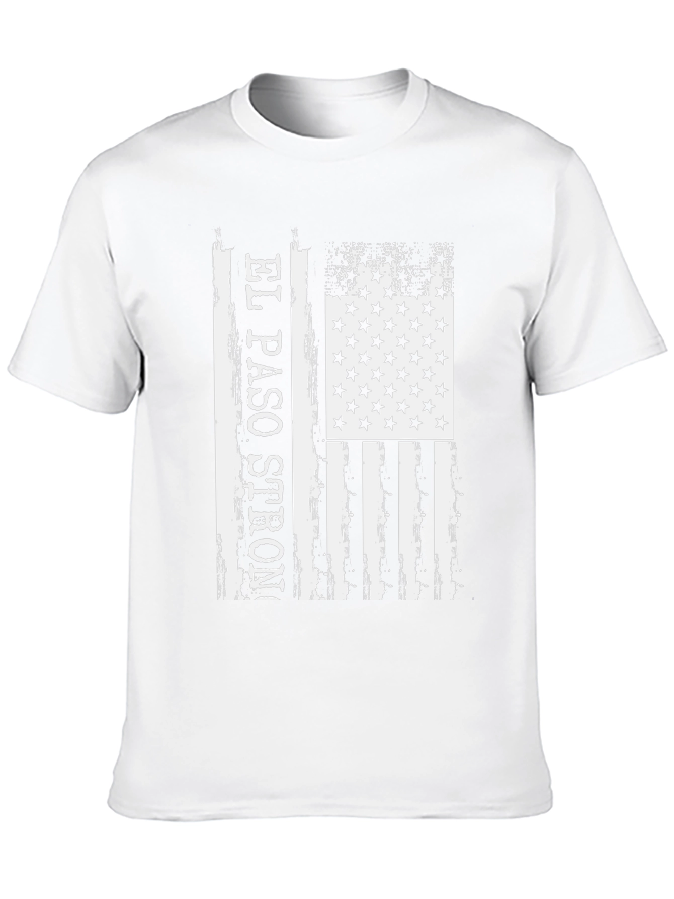 El Paso Strong American Flag Distressed T-Shirt