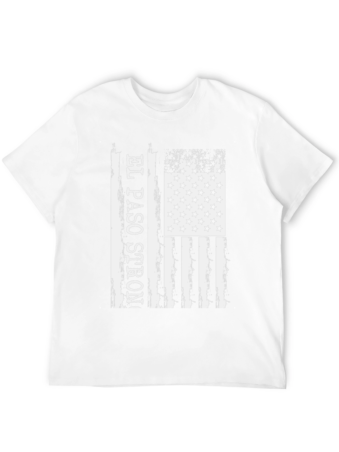 El Paso Strong American Flag Distressed T-Shirt