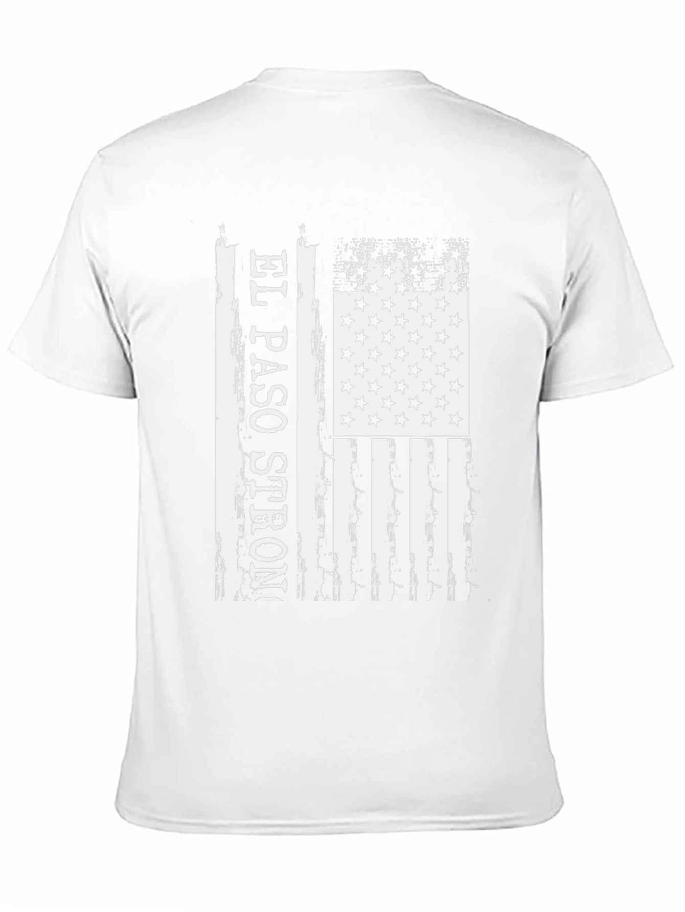 El Paso Strong American Flag Distressed T-Shirt