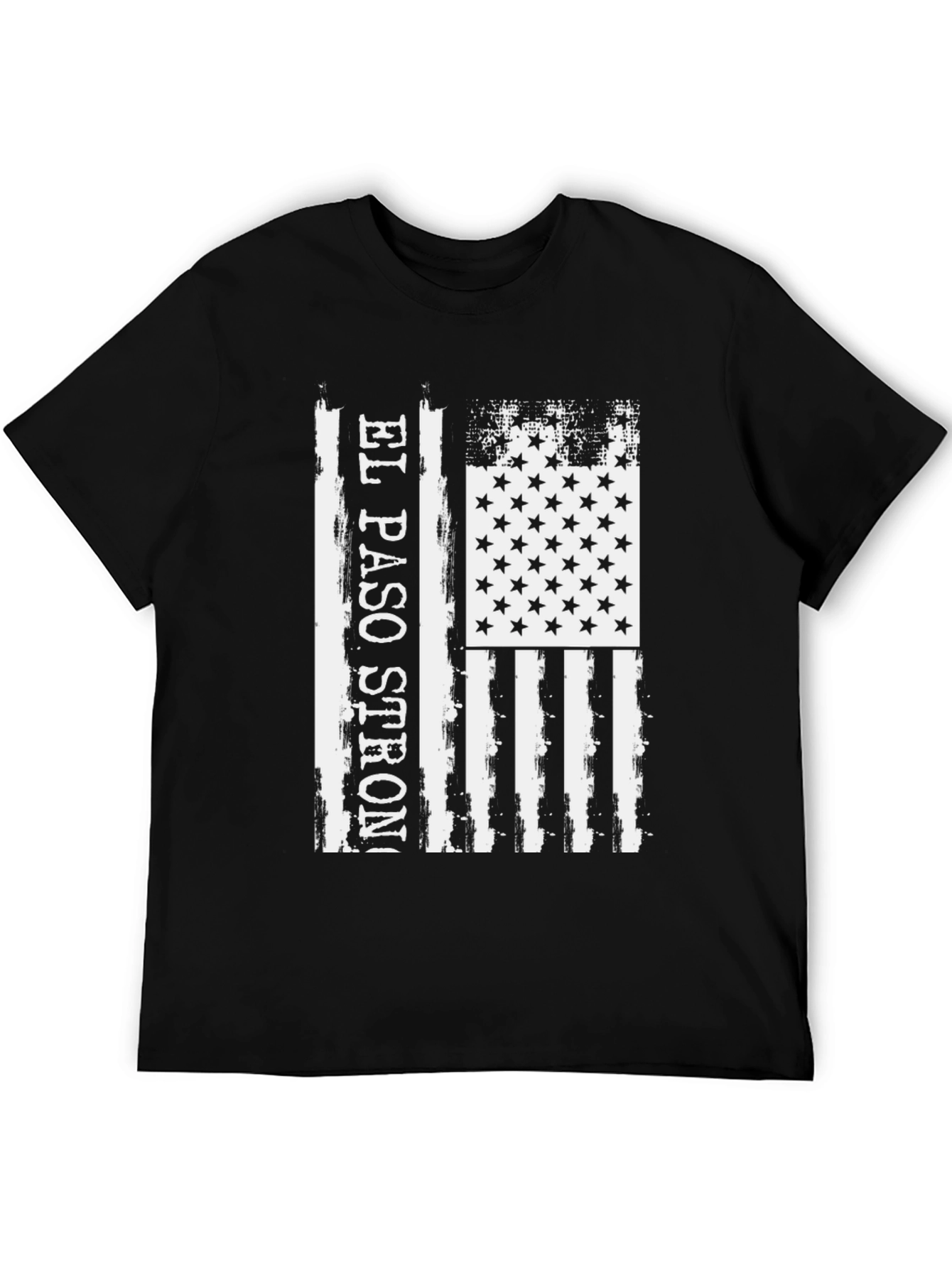 El Paso Strong American Flag Distressed T-Shirt