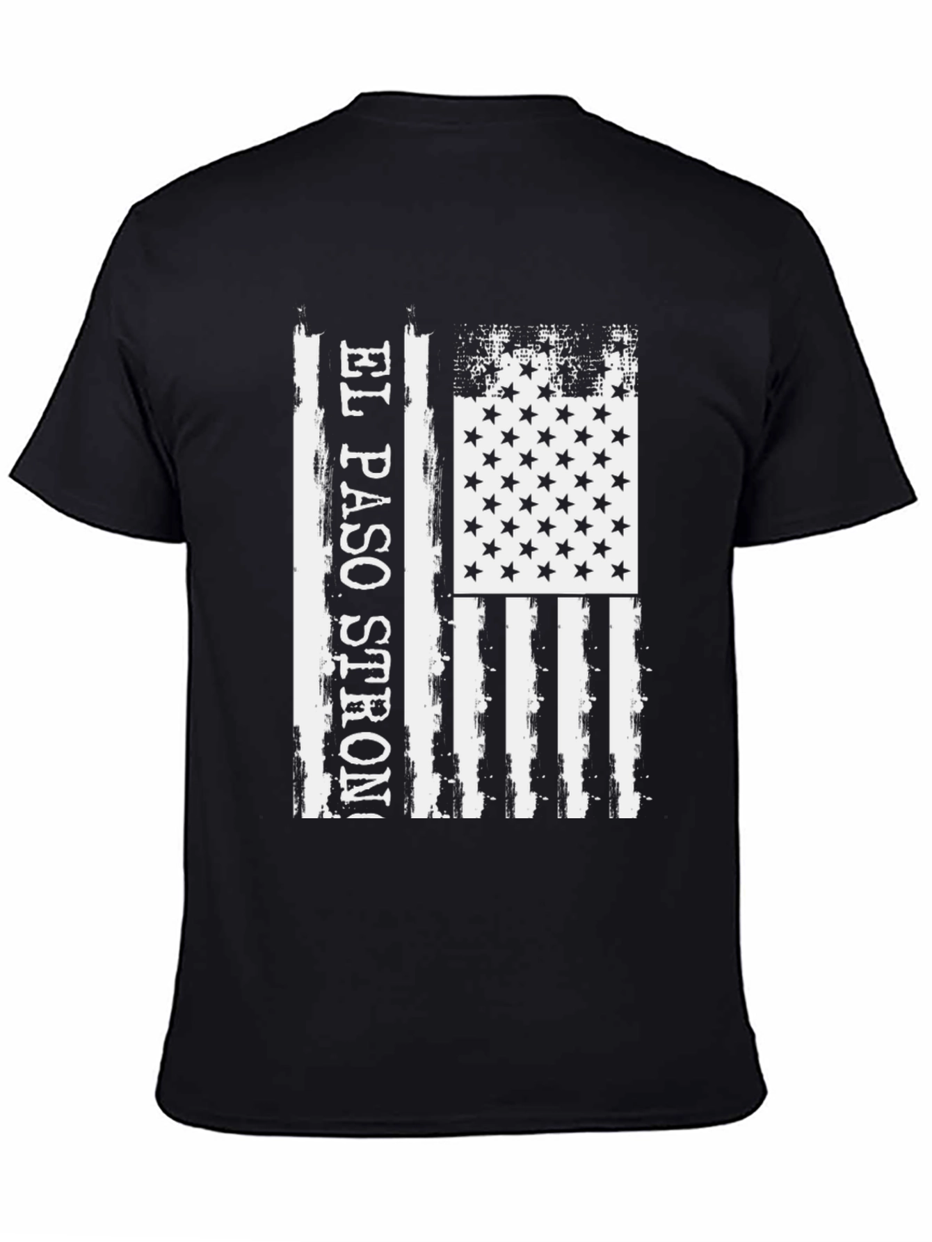 El Paso Strong American Flag Distressed T-Shirt