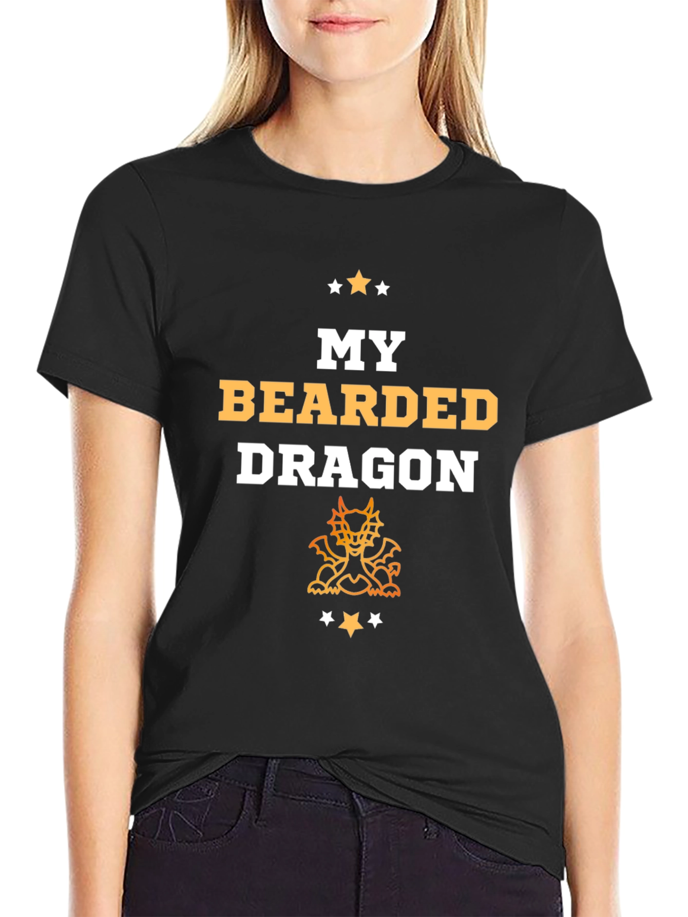 My Bearded Dragon T-Shirt Black Graphic Tee