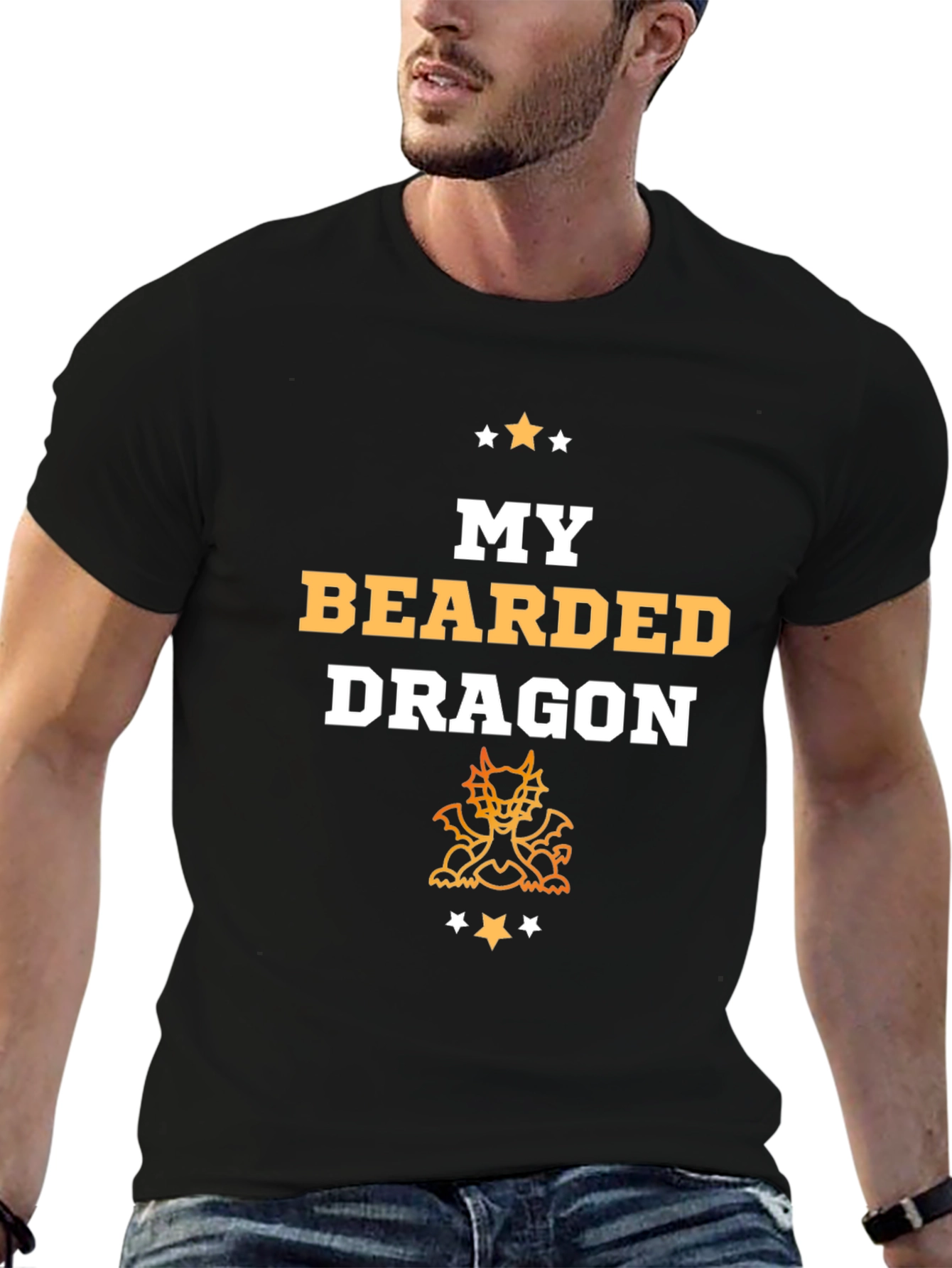 My Bearded Dragon T-Shirt Black Graphic Tee