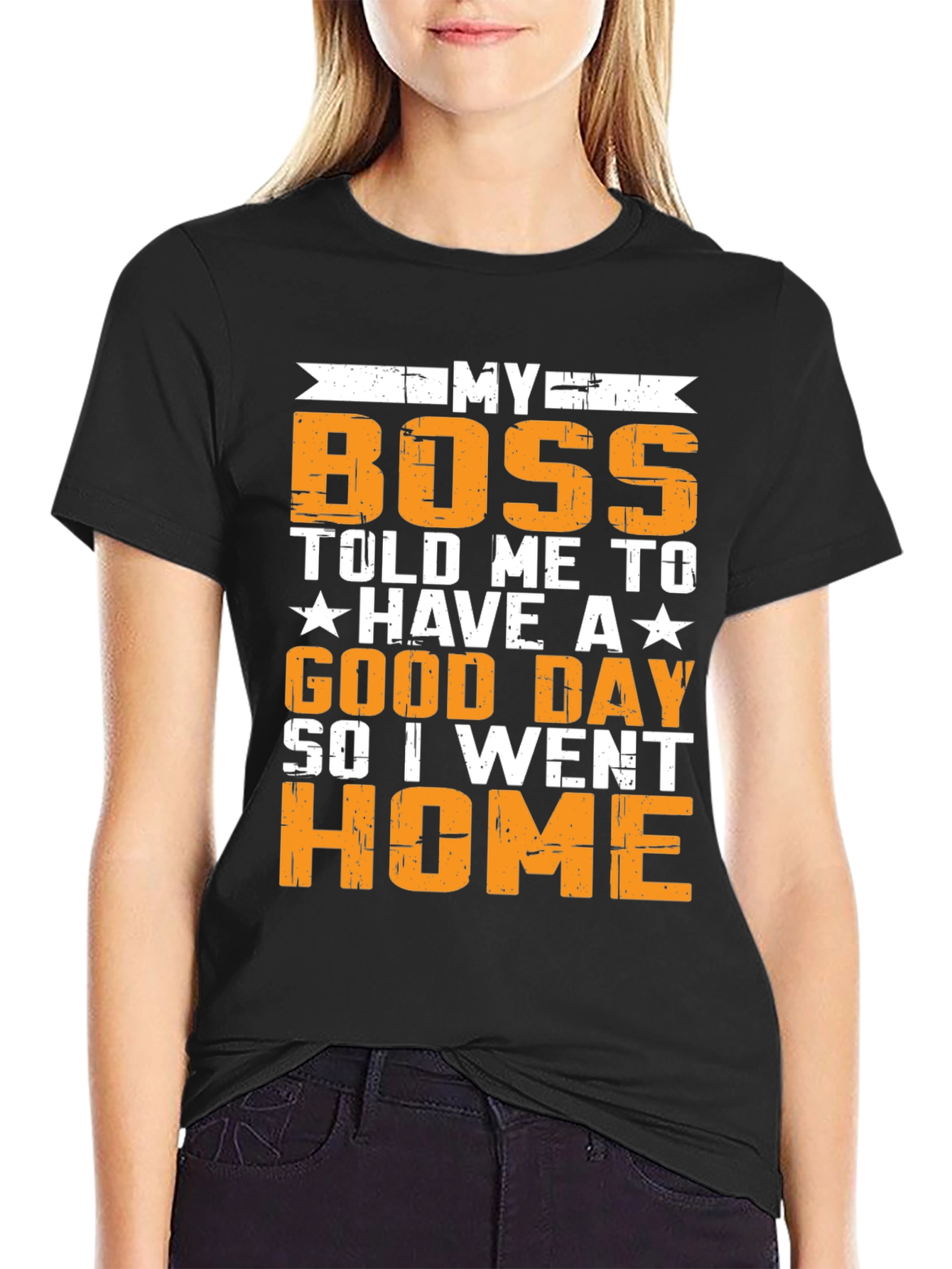 Funny My Boss Graphic T-Shirt