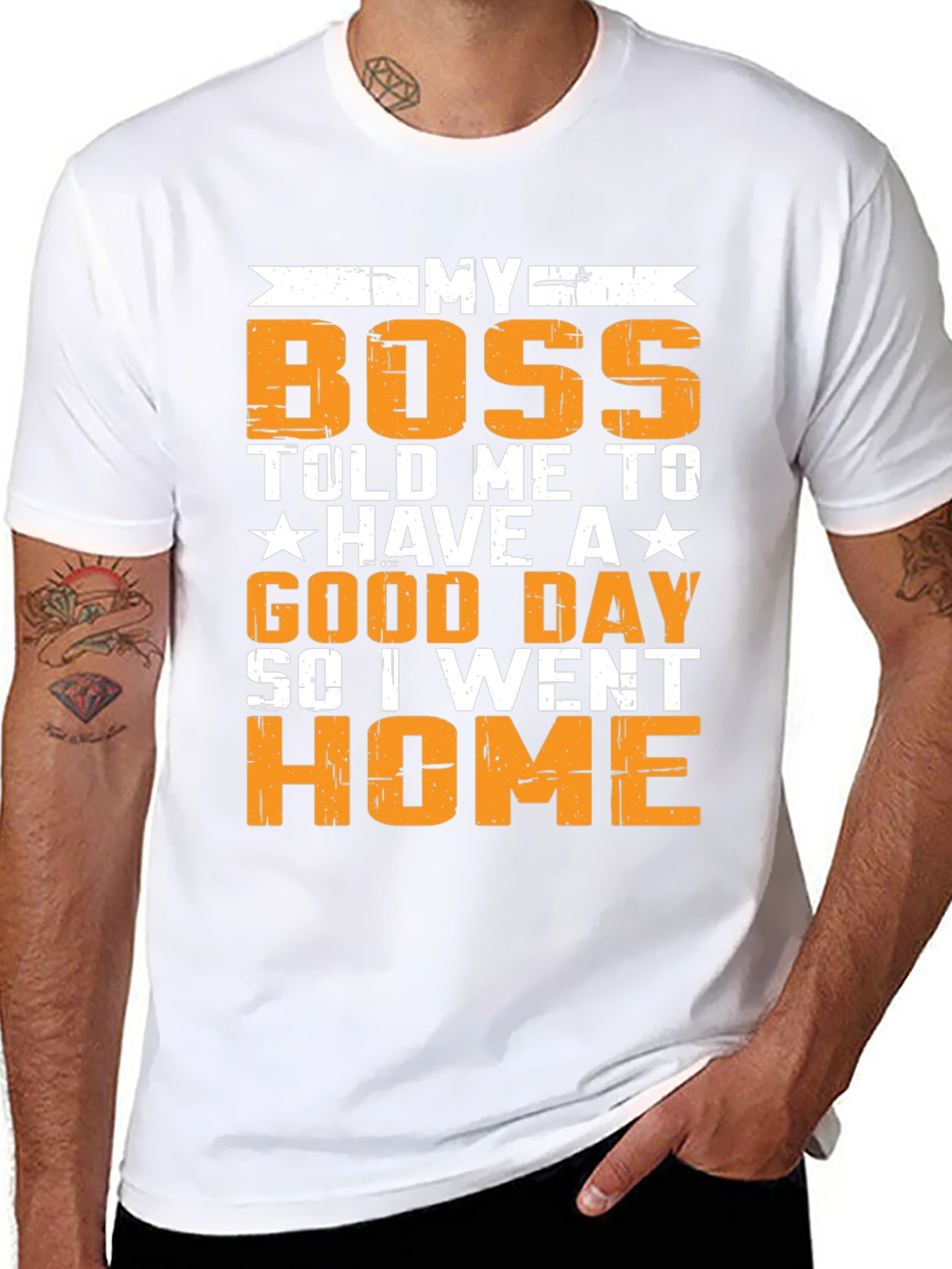 Funny My Boss Graphic T-Shirt