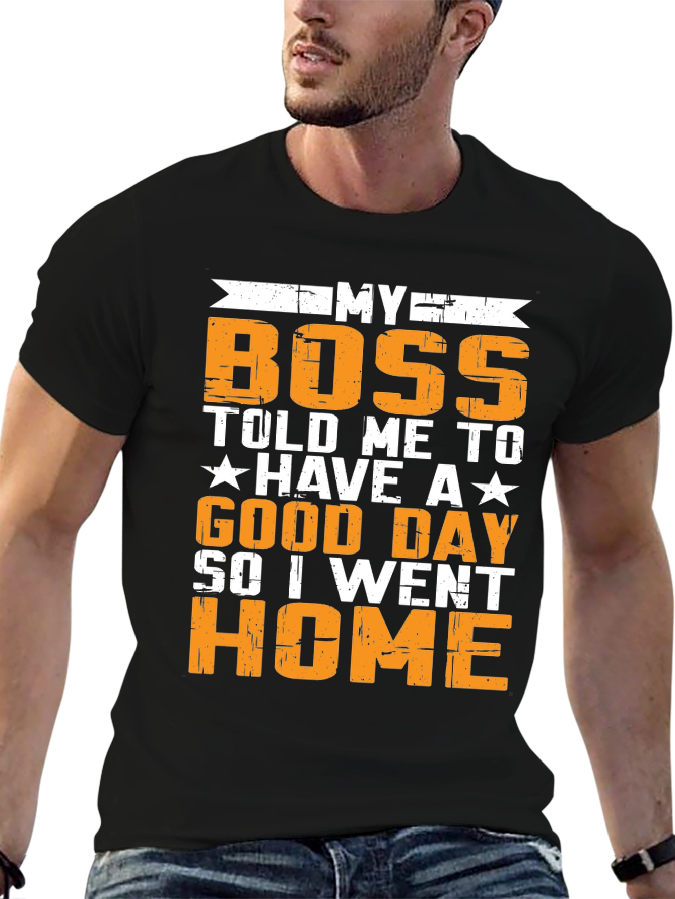 Funny My Boss Graphic T-Shirt