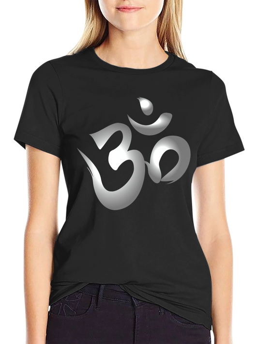 Om Symbol Graphic Black T-Shirt
