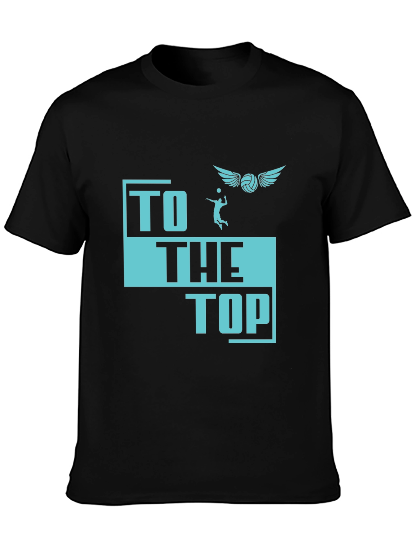 Volleyball Graphic T-Shirt - To The Top