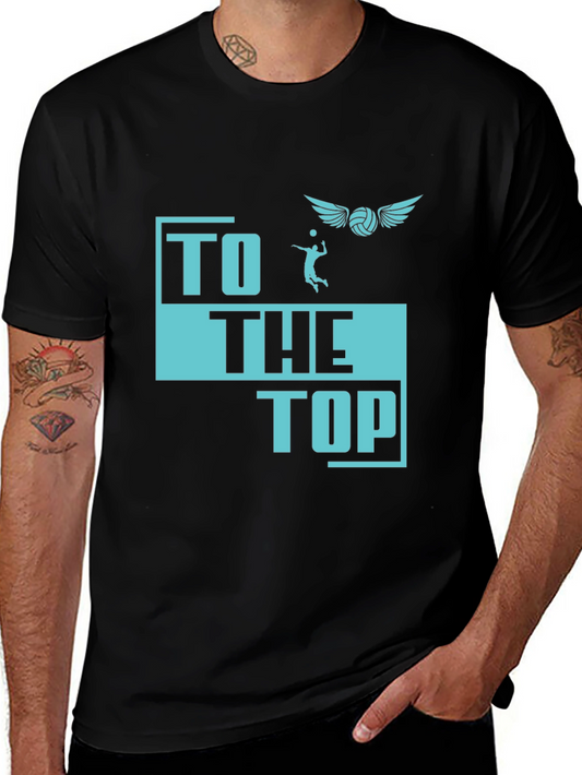 Volleyball Graphic T-Shirt - To The Top