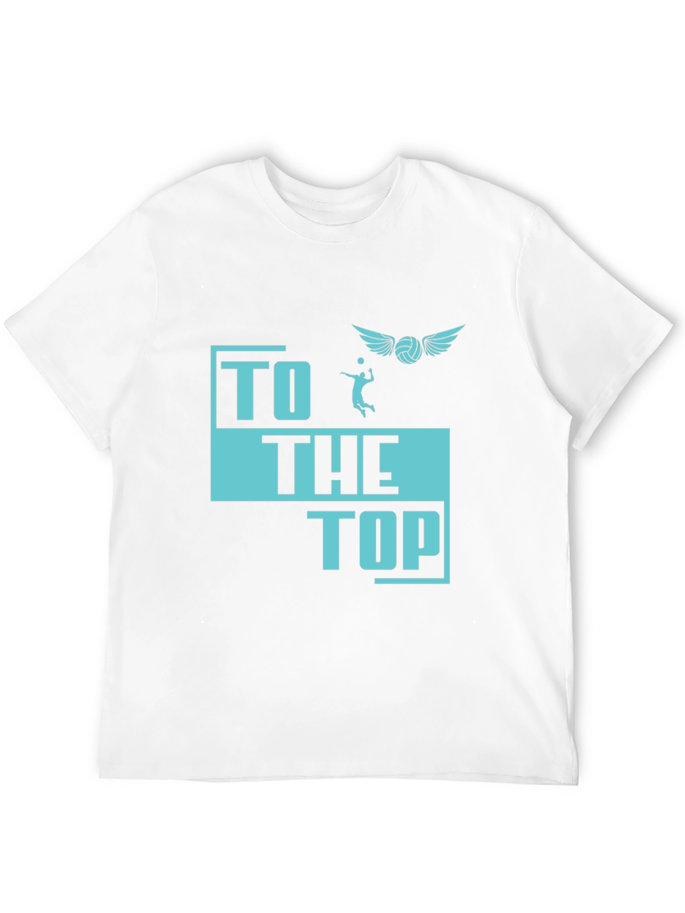 Volleyball Graphic T-Shirt - To The Top